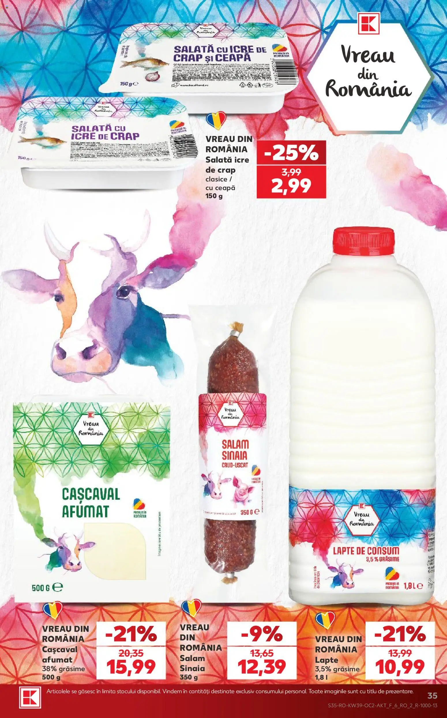 Catalog Kaufland 23 - 28 Septembrie 2026 | Pagina 35 | Produse: Salam, Salată cu icre, Salată, Ceapă