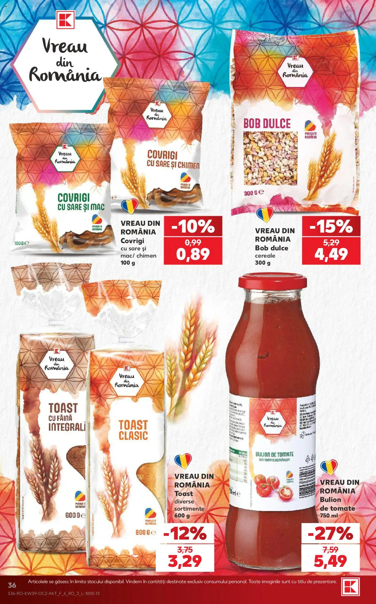 Catalog Kaufland 23 - 28 Septembrie 2026 | Pagina 36 | Produse: Bulion, Făină, Cereale, Sare