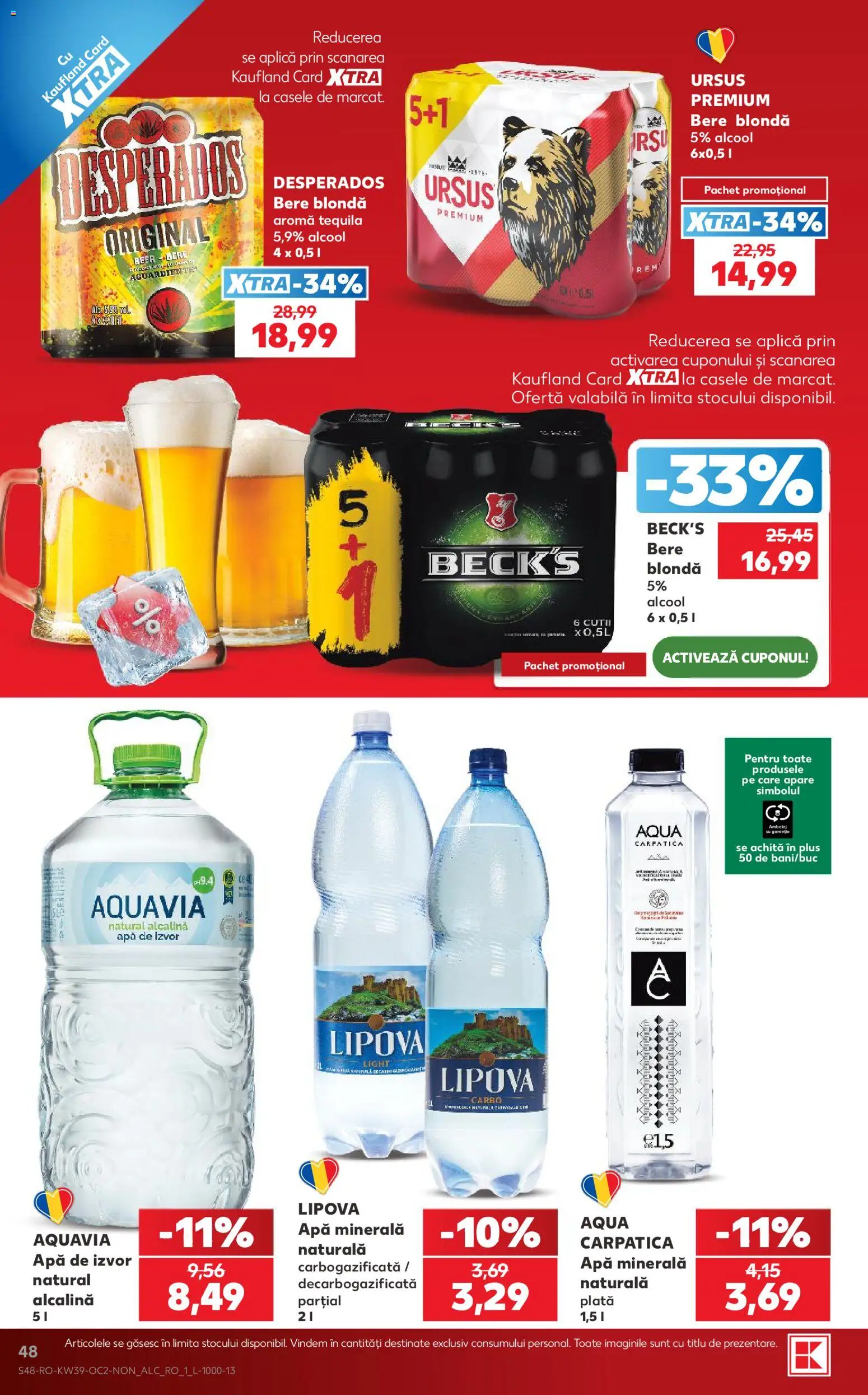 Catalog Kaufland 23 - 28 Septembrie 2026 | Pagina 48 | Produse: Premium, Bere, Apă, Plus
