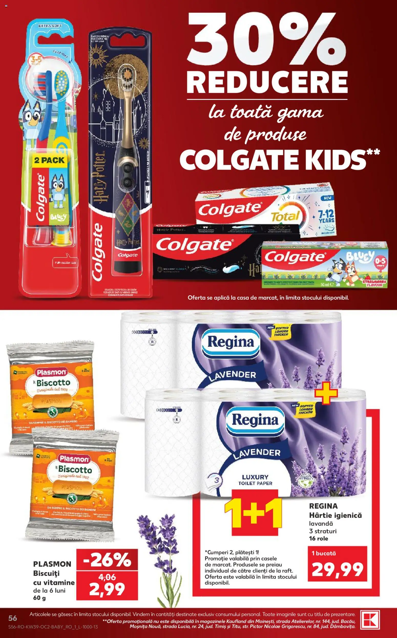 Catalog Kaufland 23 - 28 Septembrie 2026 | Pagina 56 | Produse: Regina, Aplică, Role, Biscuiți