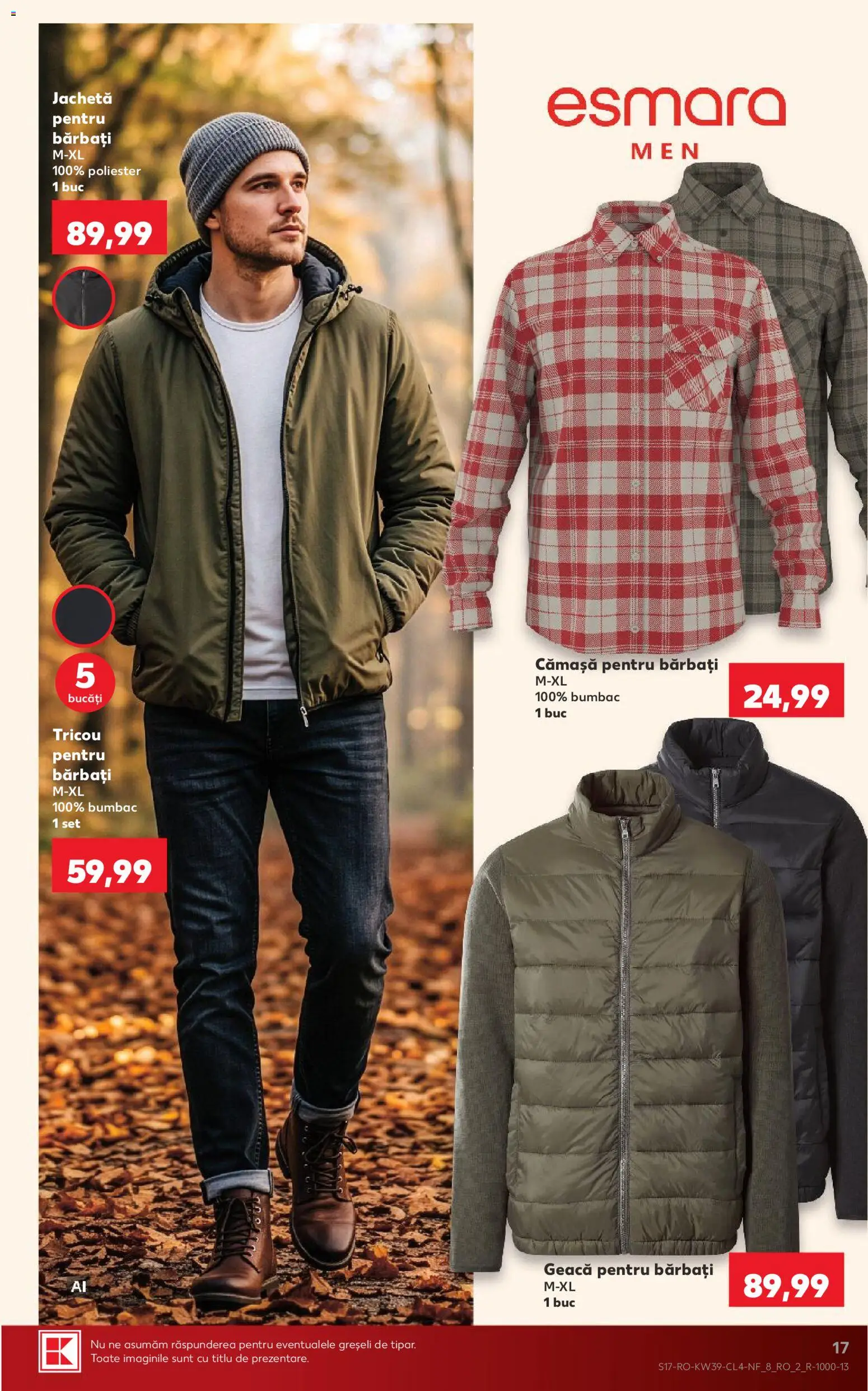 Catalog Kaufland 23 - 28 Septembrie 2026 | Pagina 17 | Produse: Jachetă, Tricou pentru barbati, Tricou, Geacă