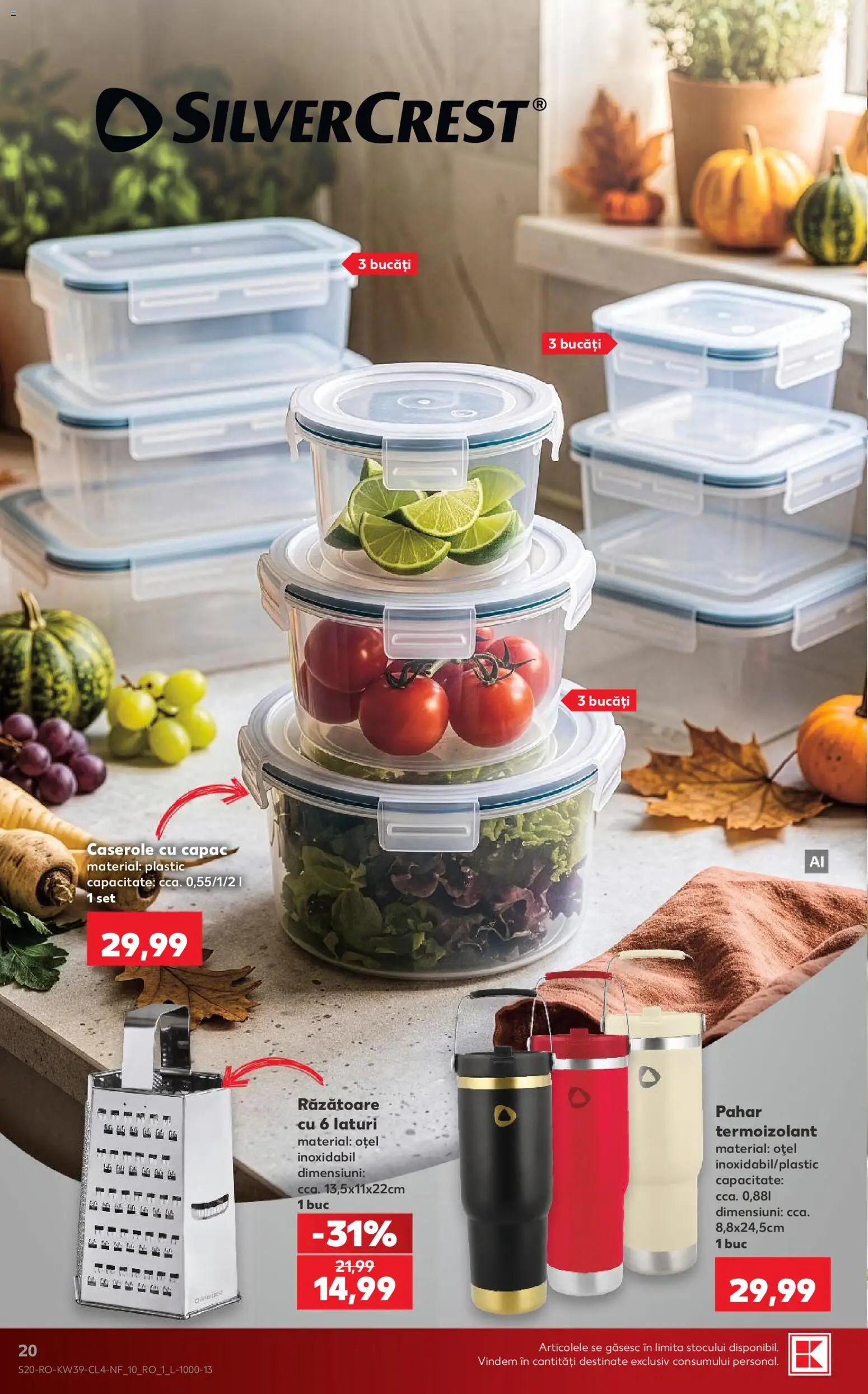 Catalog Kaufland 23 - 28 Septembrie 2026 | Pagina 20 | Produse: Caserole, Răzătoare