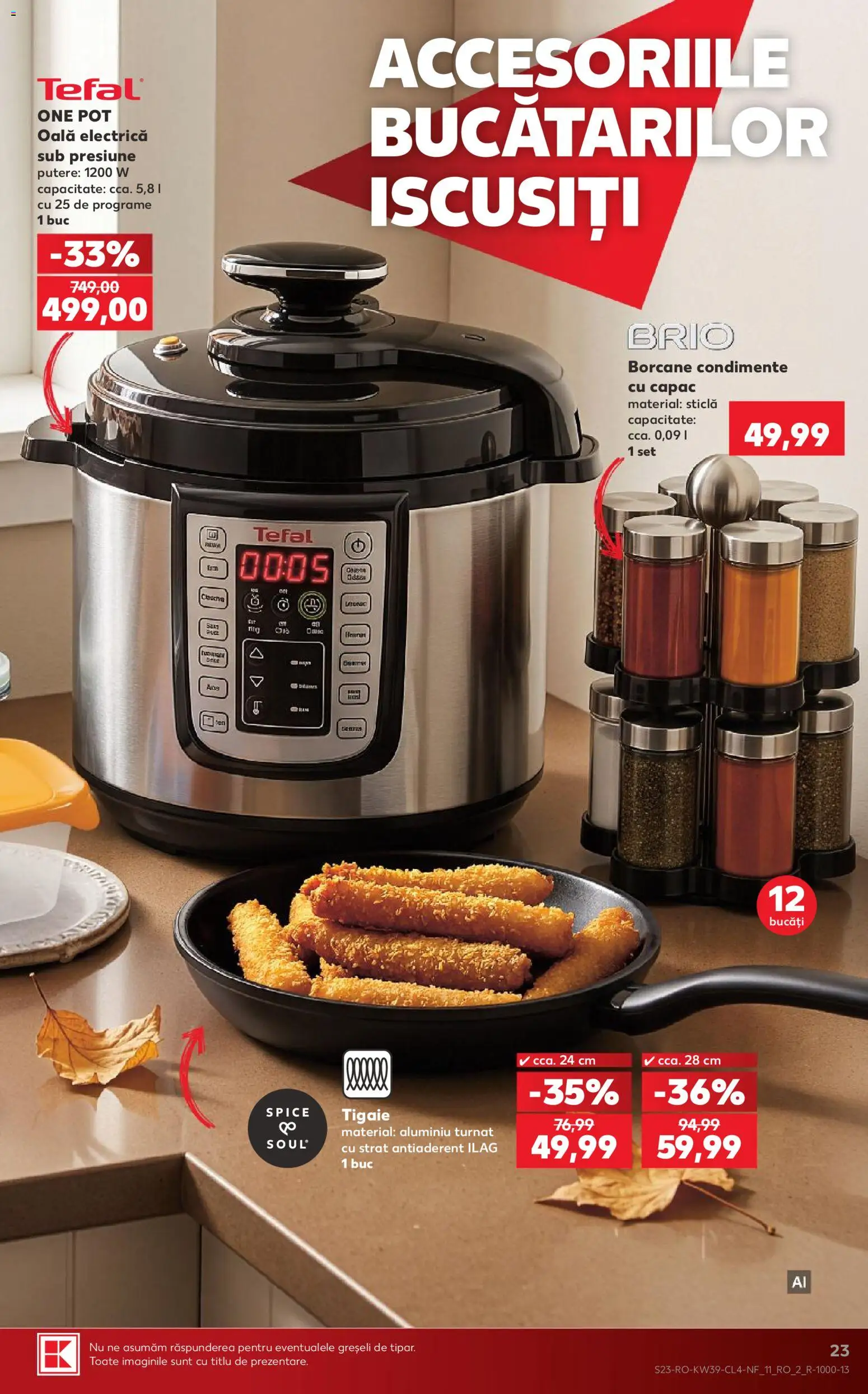 Catalog Kaufland 23 - 28 Septembrie 2026 | Pagina 23 | Produse: Electrică, Tigaie, Oală, Condimente