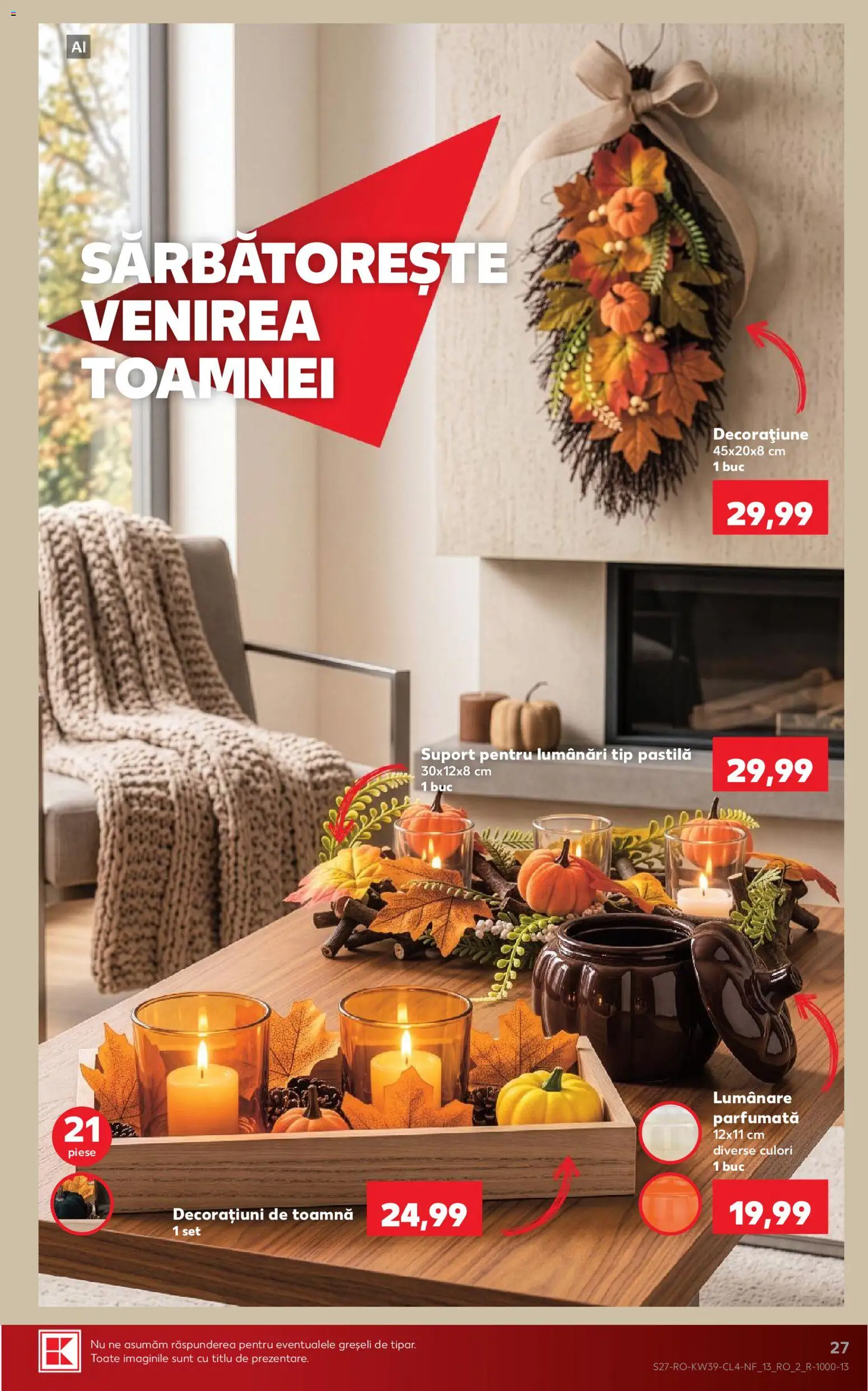 Catalog Kaufland 23 - 28 Septembrie 2026 | Pagina 27 | Produse: Lumânare, Lumanare parfumata, Tip, Suport