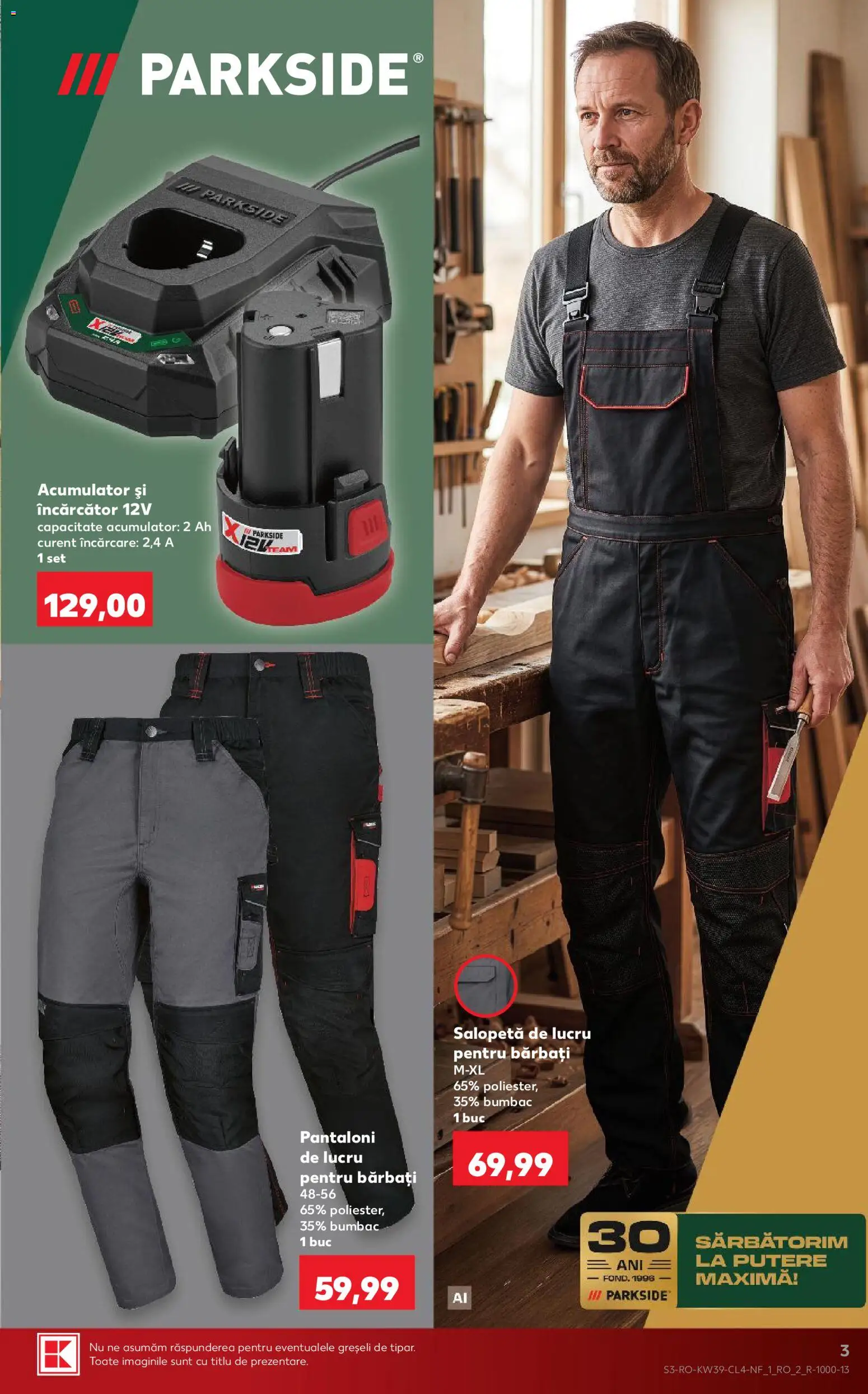 Catalog Kaufland 23 - 28 Septembrie 2026 | Pagina 3 | Produse: Încărcător, Parkside, Pantaloni, Salopetă