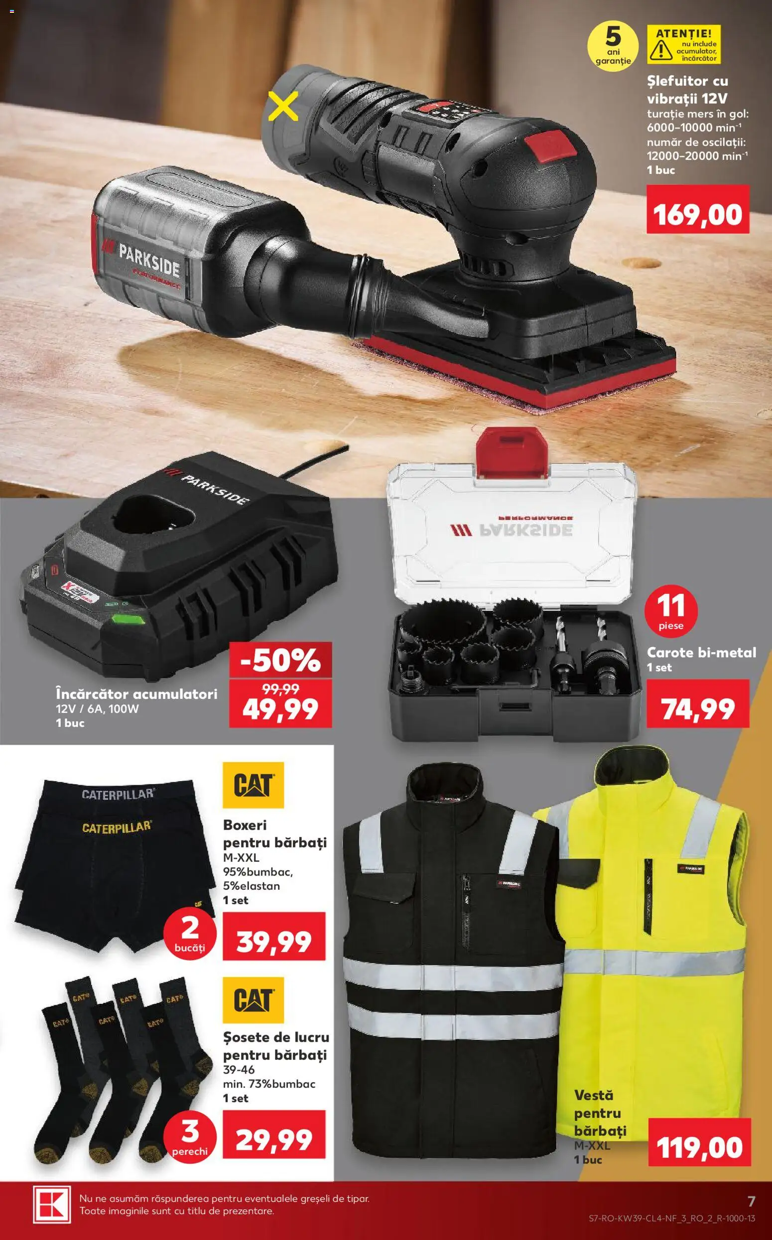 Catalog Kaufland 23 - 28 Septembrie 2026 | Pagina 7 | Produse: Slefuitor, Încărcător, Vestă, Boxeri