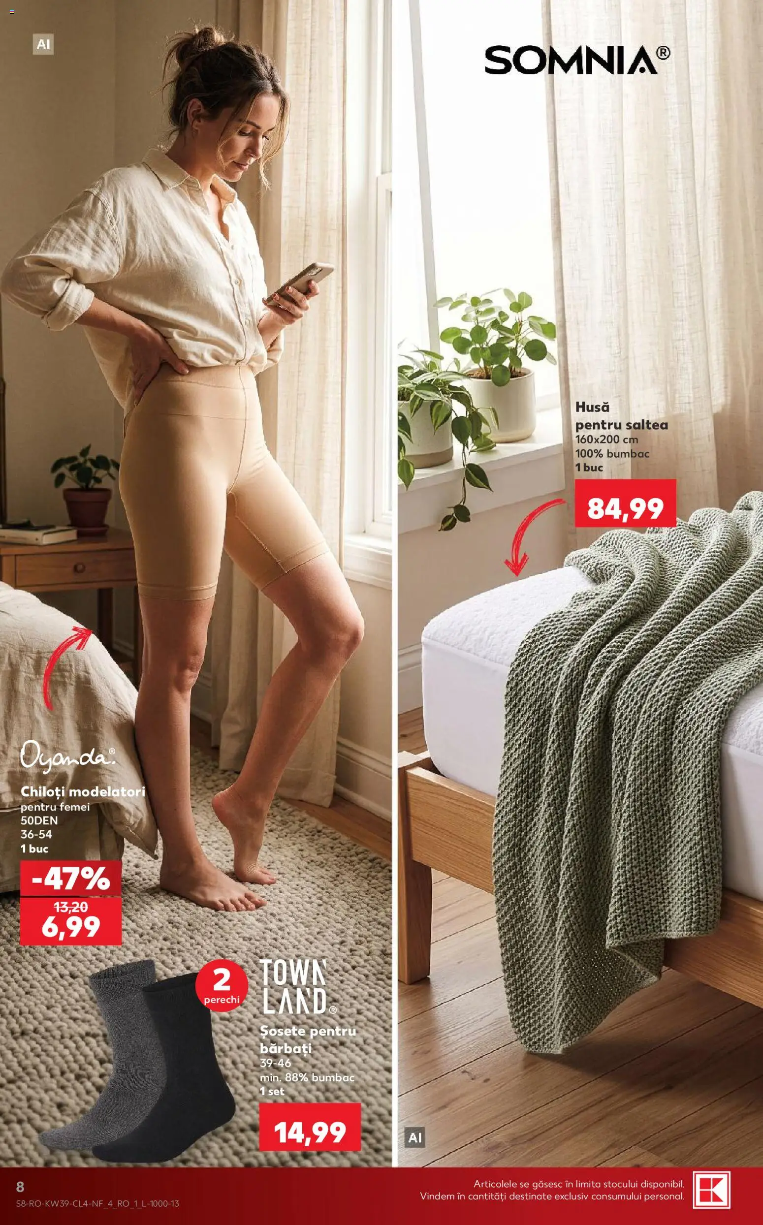 Catalog Kaufland 23 - 28 Septembrie 2026 | Pagina 8 | Produse: Saltea, Chiloți, Șosete