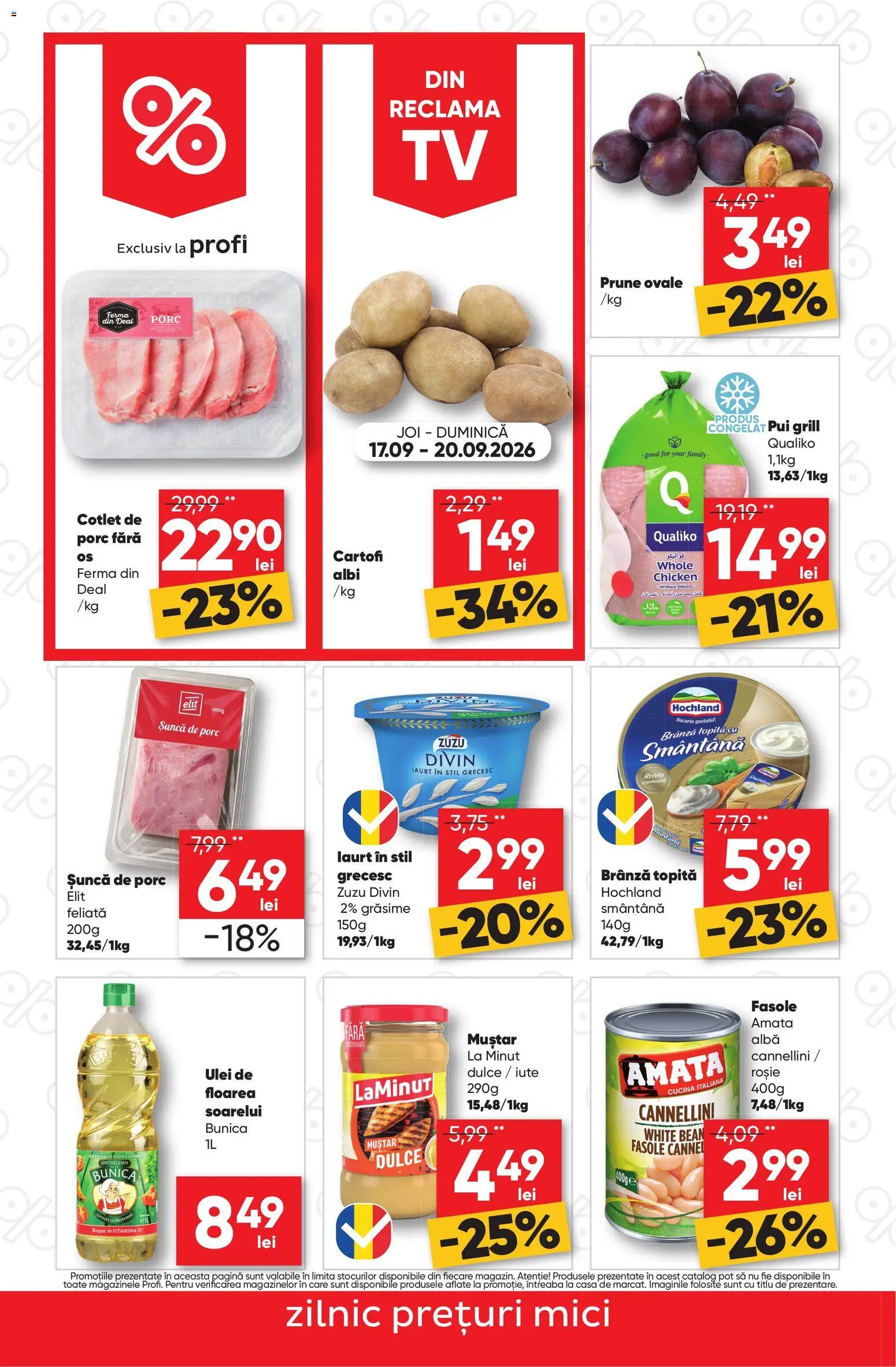 Catalog Profi 17 - 22 Septembrie 2026 | Pagina 2 | Produse: Zuzu, Ulei, Șuncă, Floarea Soarelui