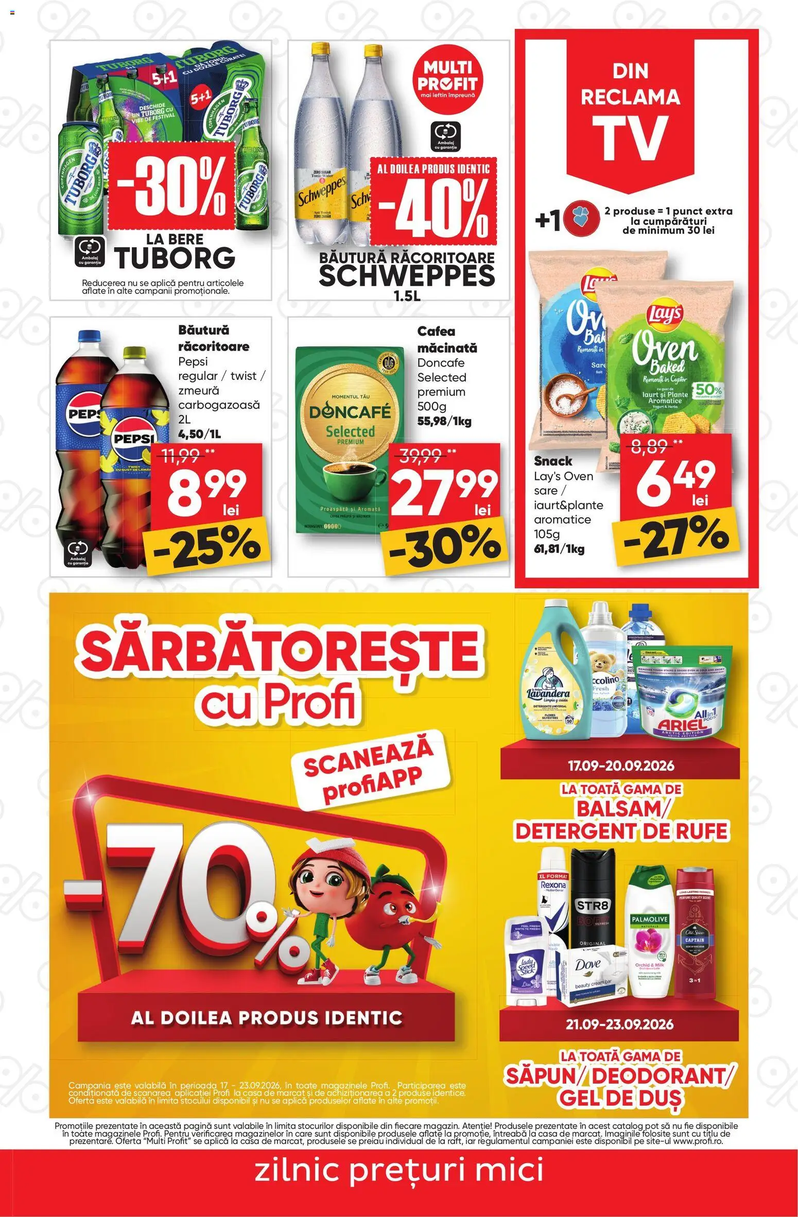 Catalog Profi 17 - 22 Septembrie 2026 | Pagina 3 | Produse: Schweppes, Duș, Pepsi, Bere