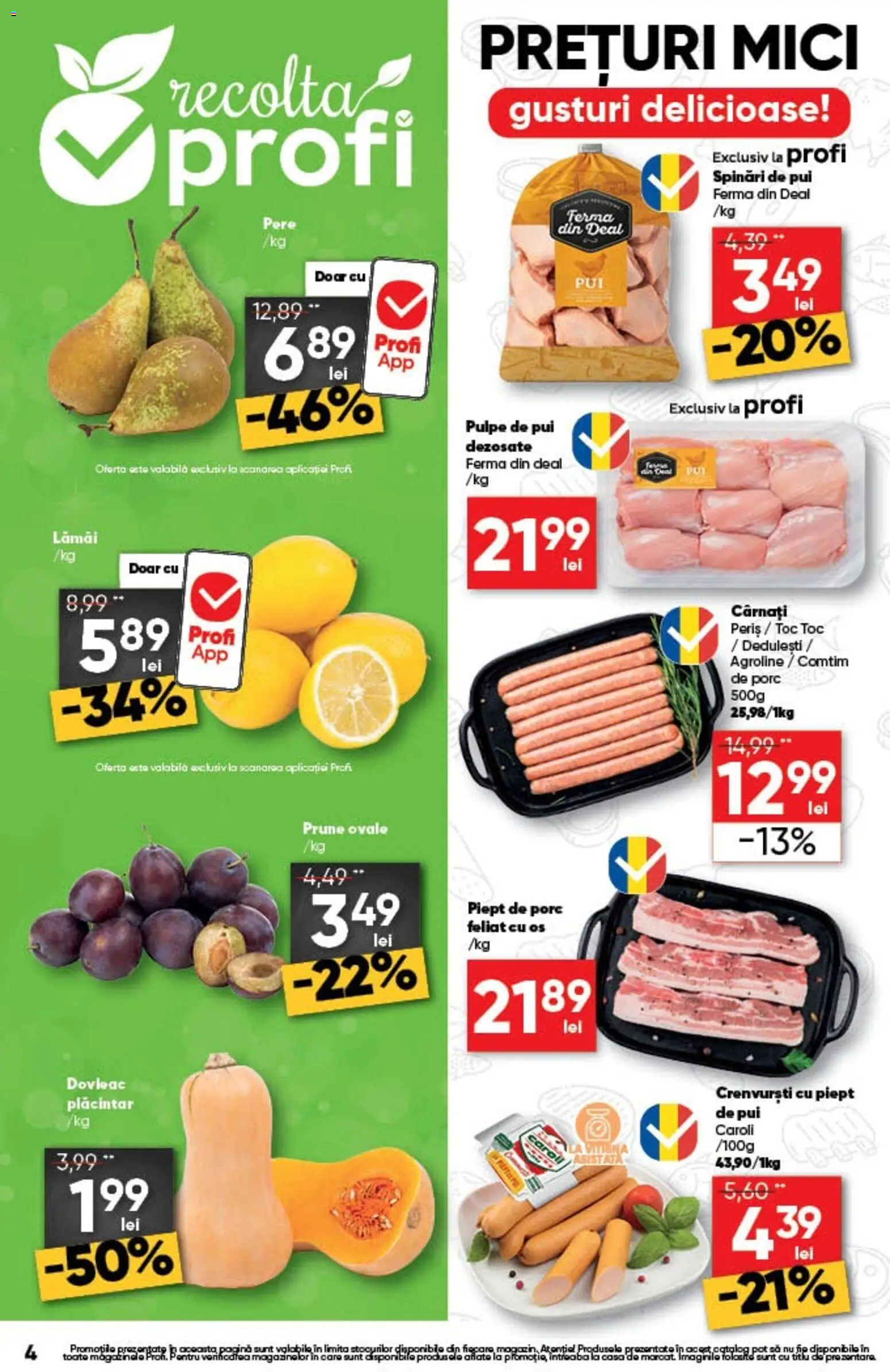 Catalog Profi 17 - 22 Septembrie 2026 | Pagina 4 | Produse: Pat, Pui, Piept de Porc, Pere