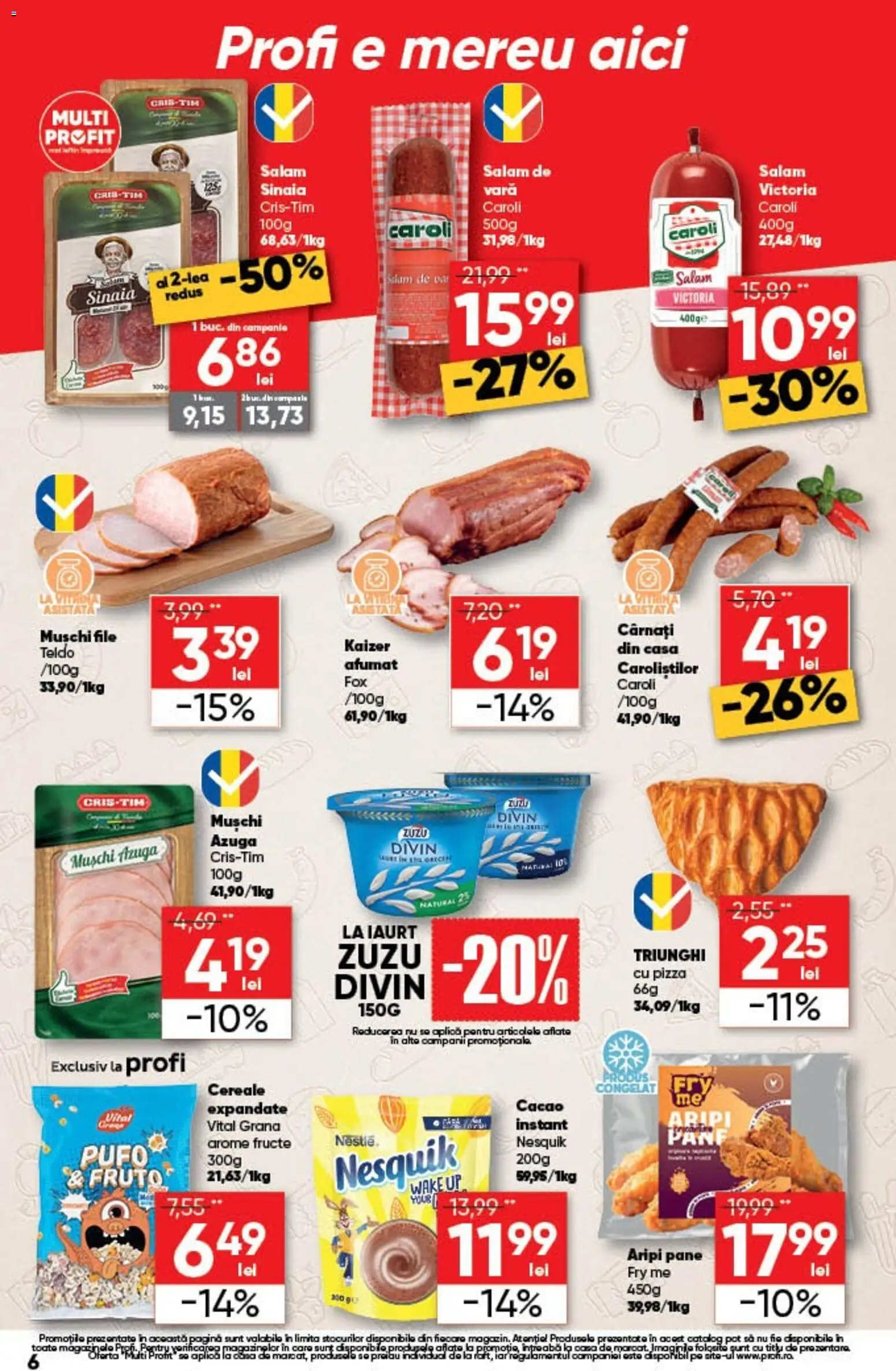 Catalog Profi 17 - 22 Septembrie 2026 | Pagina 6 | Produse: Zuzu, Fox, Salam, Cacao