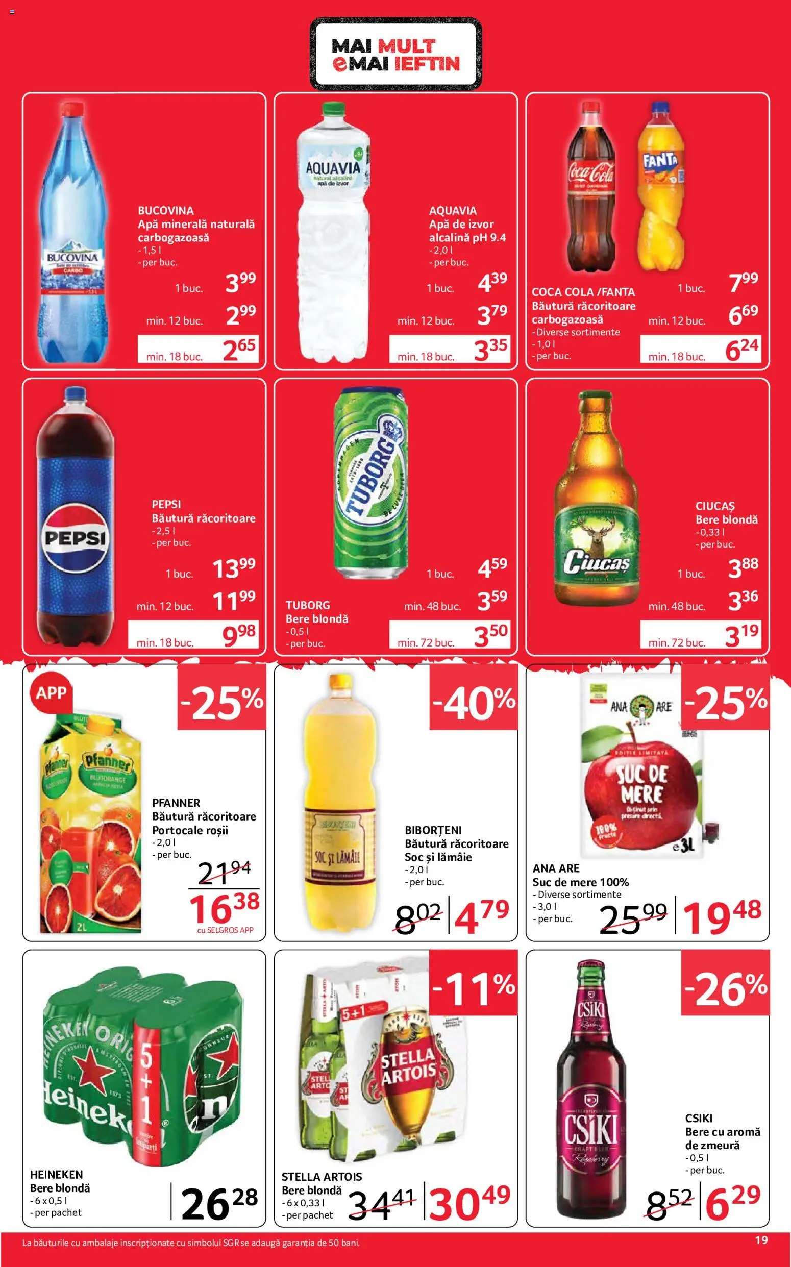 Catalog Selgros 18 - 30 Septembrie 2026 | Pagina 19 | Produse: Suc, Bere, Apă, Lămâie