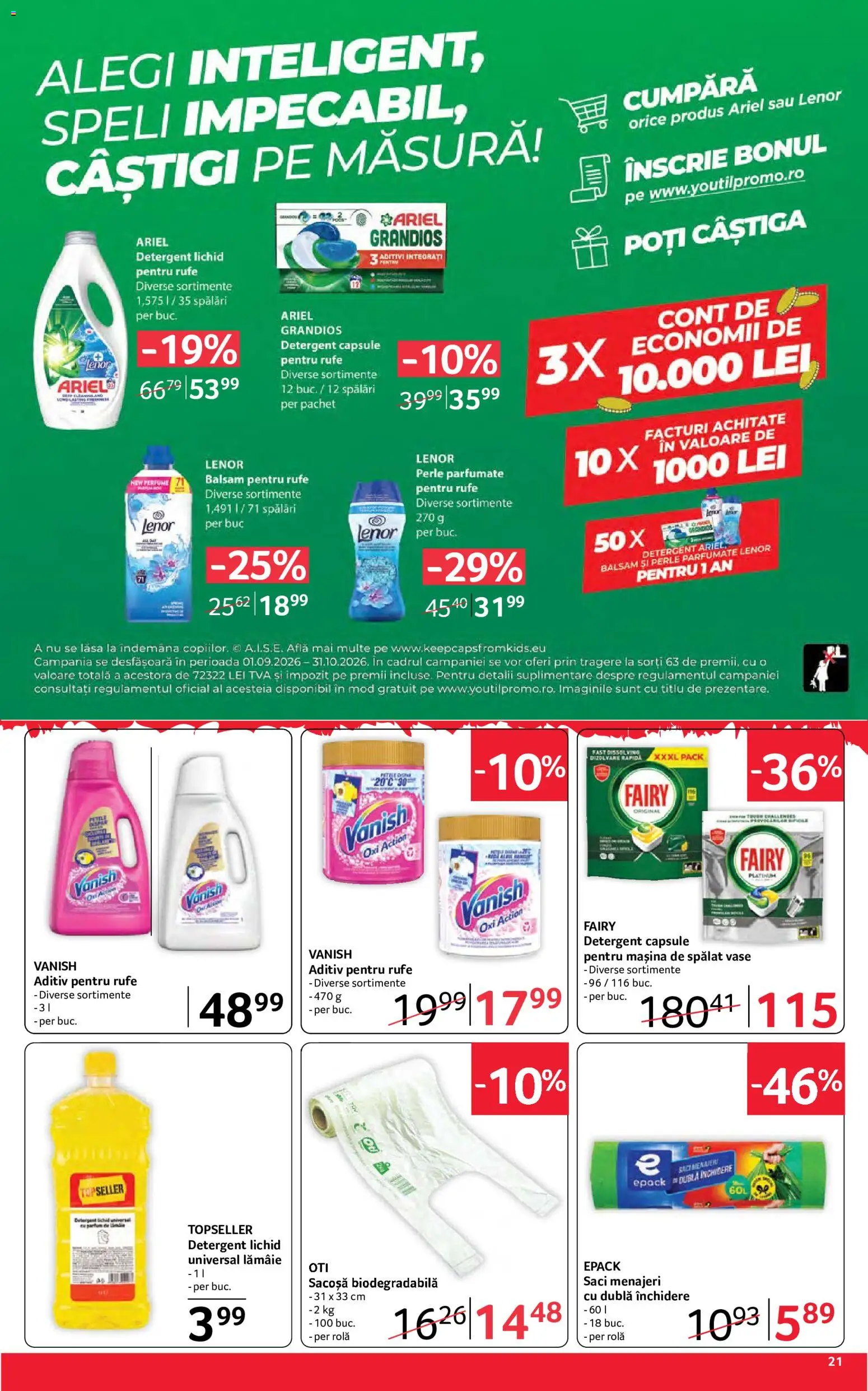 Catalog Selgros 18 - 30 Septembrie 2026 | Pagina 21 | Produse: Detergent Capsule, Saci menajeri, Parfum, Capsule pentru masina de spalat vase