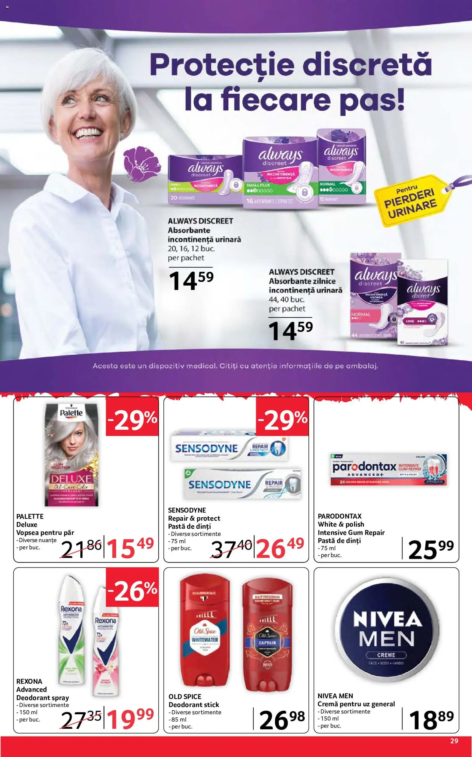 Catalog Selgros 18 - 30 Septembrie 2026 | Pagina 29 | Produse: Old Spice, Nivea, Absorbante, Plus