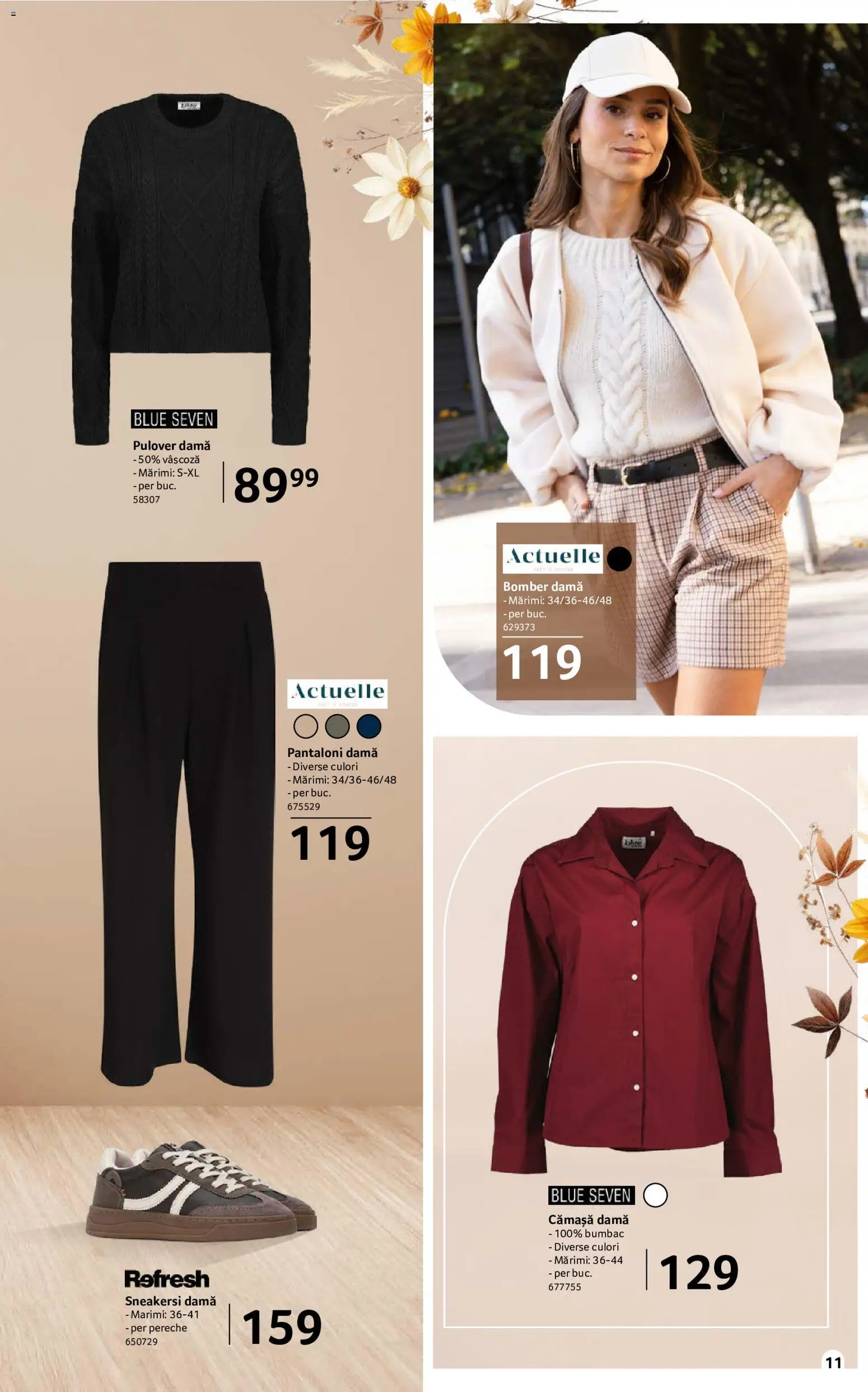 Catalog Selgros 18 Septembrie - 14 Octombrie 2026 | Pagina 11 | Produse: Sneakerși, Pulover, Pantaloni dama, Pantaloni