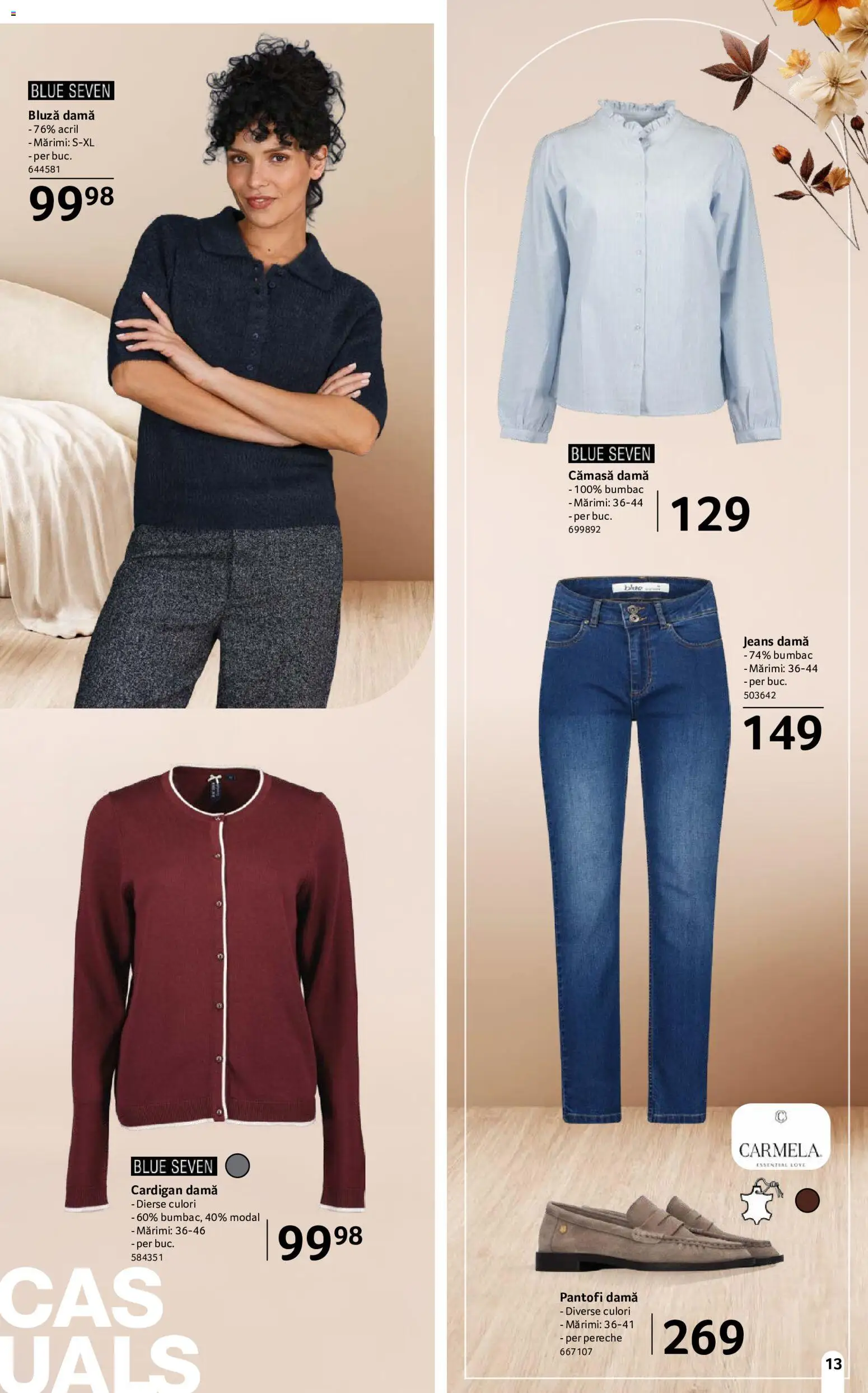 Catalog Selgros 18 Septembrie - 14 Octombrie 2026 | Pagina 13 | Produse: Cardigan, Pantofi, Bluză
