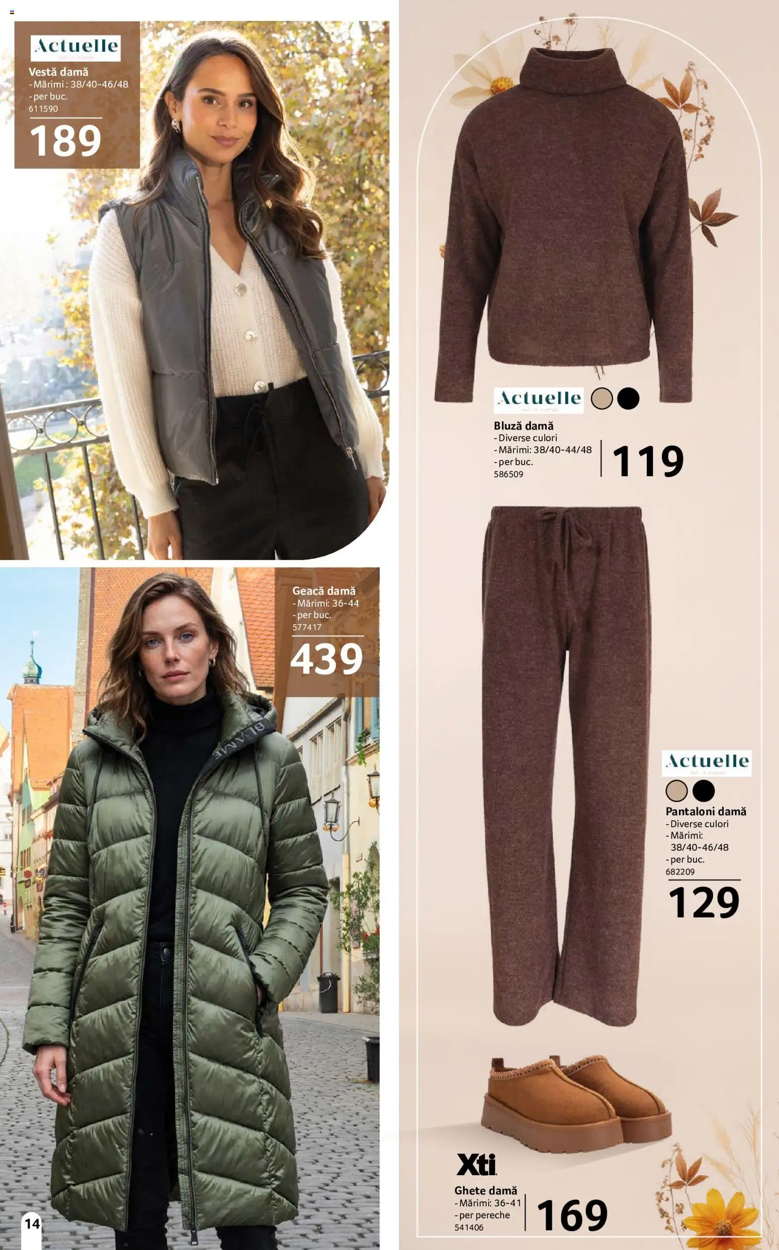 Catalog Selgros 18 Septembrie - 14 Octombrie 2026 | Pagina 14 | Produse: Bluză, Vestă, Geacă, Ghete