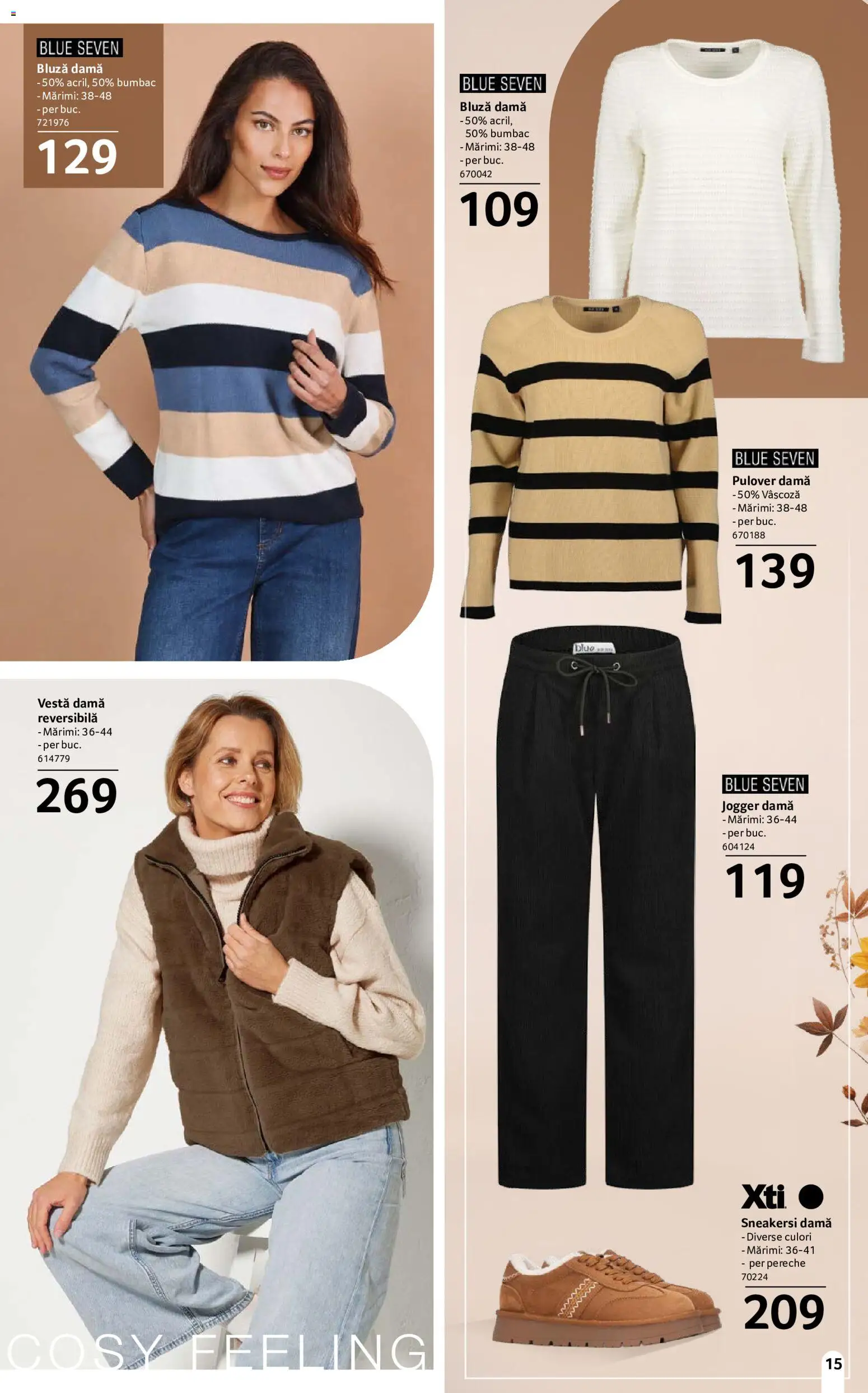 Catalog Selgros 18 Septembrie - 14 Octombrie 2026 | Pagina 15 | Produse: Sneakerși, Bluză, Pulover, Vestă
