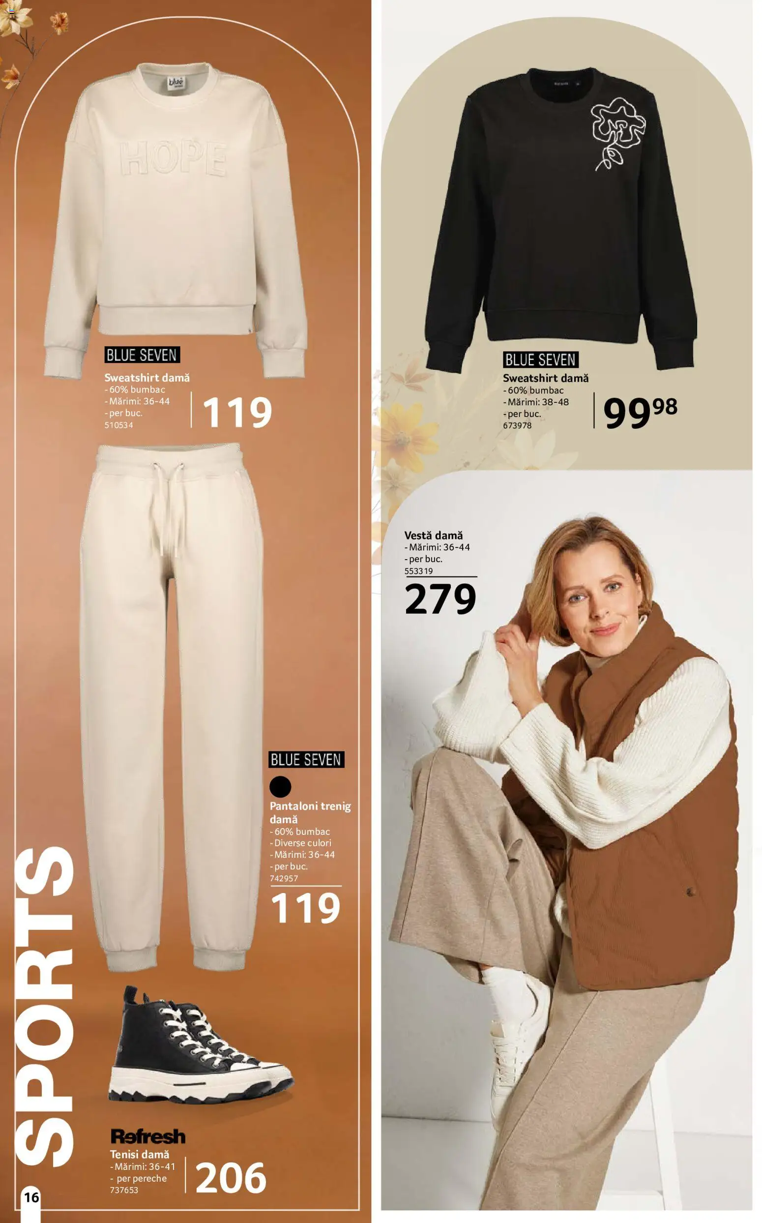 Catalog Selgros 18 Septembrie - 14 Octombrie 2026 | Pagina 16 | Produse: Teniși, Vestă, Pantaloni