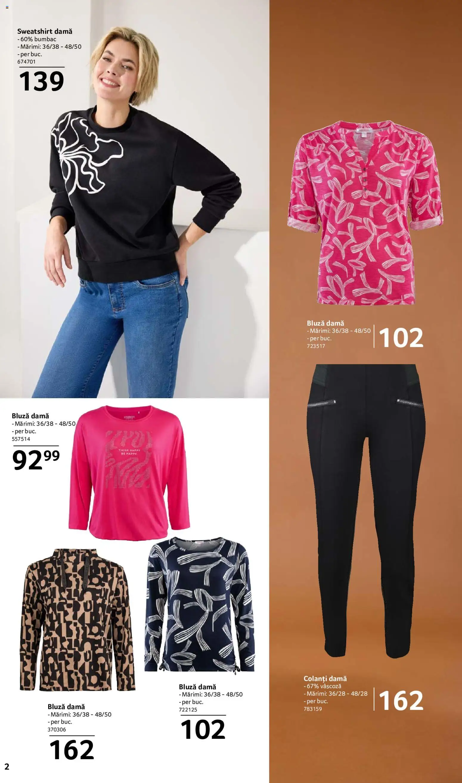 Catalog Selgros 18 Septembrie - 14 Octombrie 2026 | Pagina 2 | Produse: Bluză, Colanți