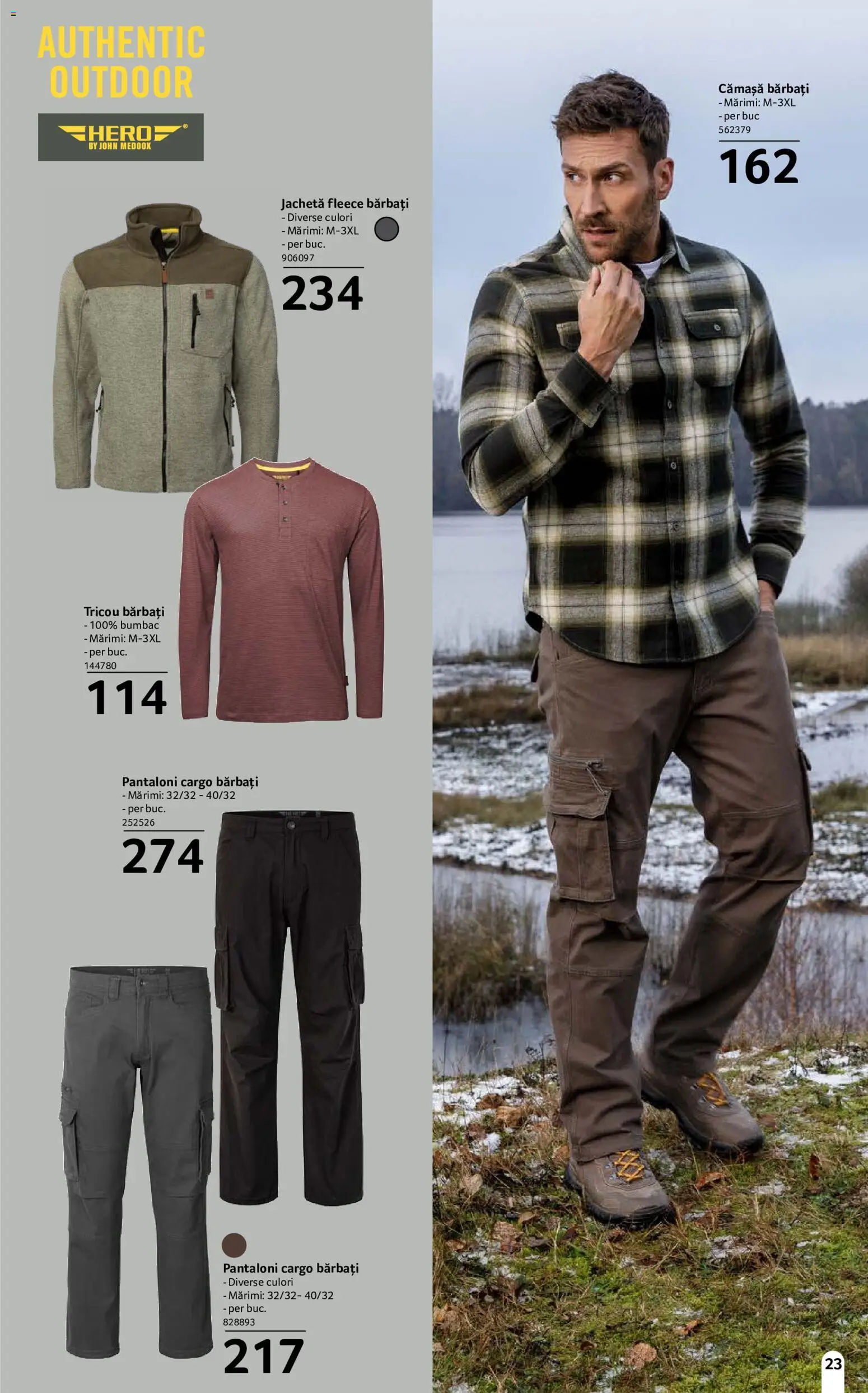 Catalog Selgros 18 Septembrie - 14 Octombrie 2026 | Pagina 23 | Produse: Jachetă, Tricou, Pantaloni