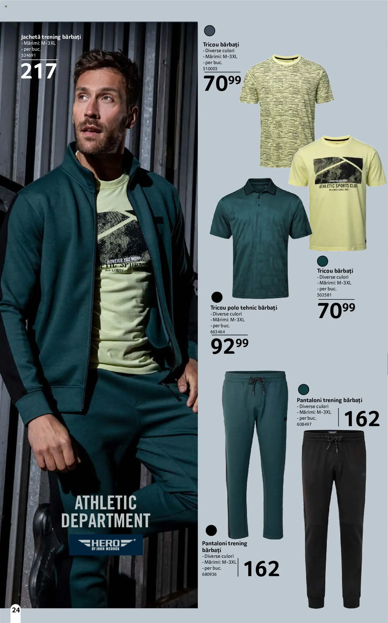 Catalog Selgros 18 Septembrie - 14 Octombrie 2026 | Pagina 24 | Produse: Jachetă, Trening, Trening Barbati, Pantaloni