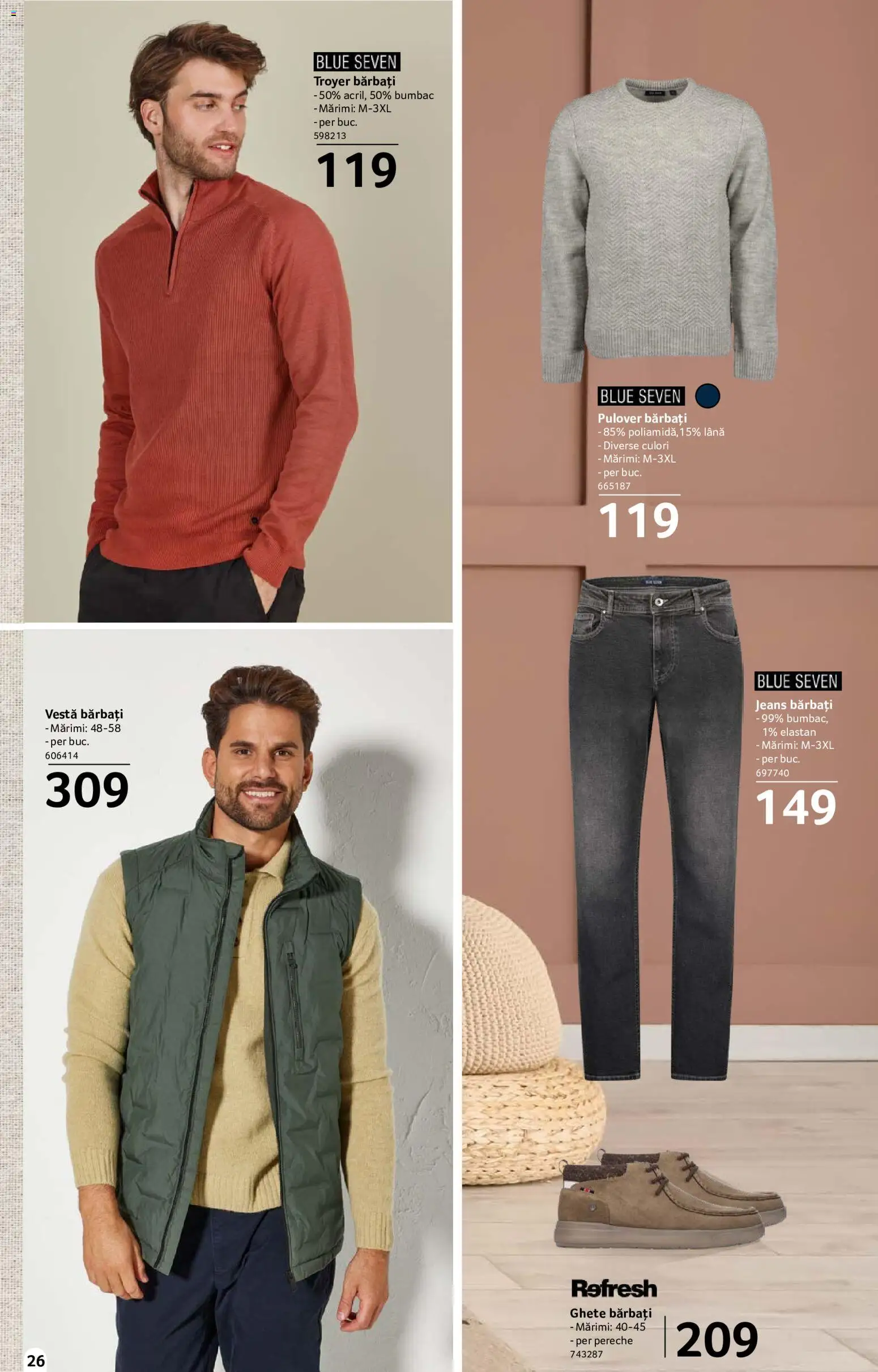 Catalog Selgros 18 Septembrie - 14 Octombrie 2026 | Pagina 26 | Produse: Pulover, Vestă, Ghete