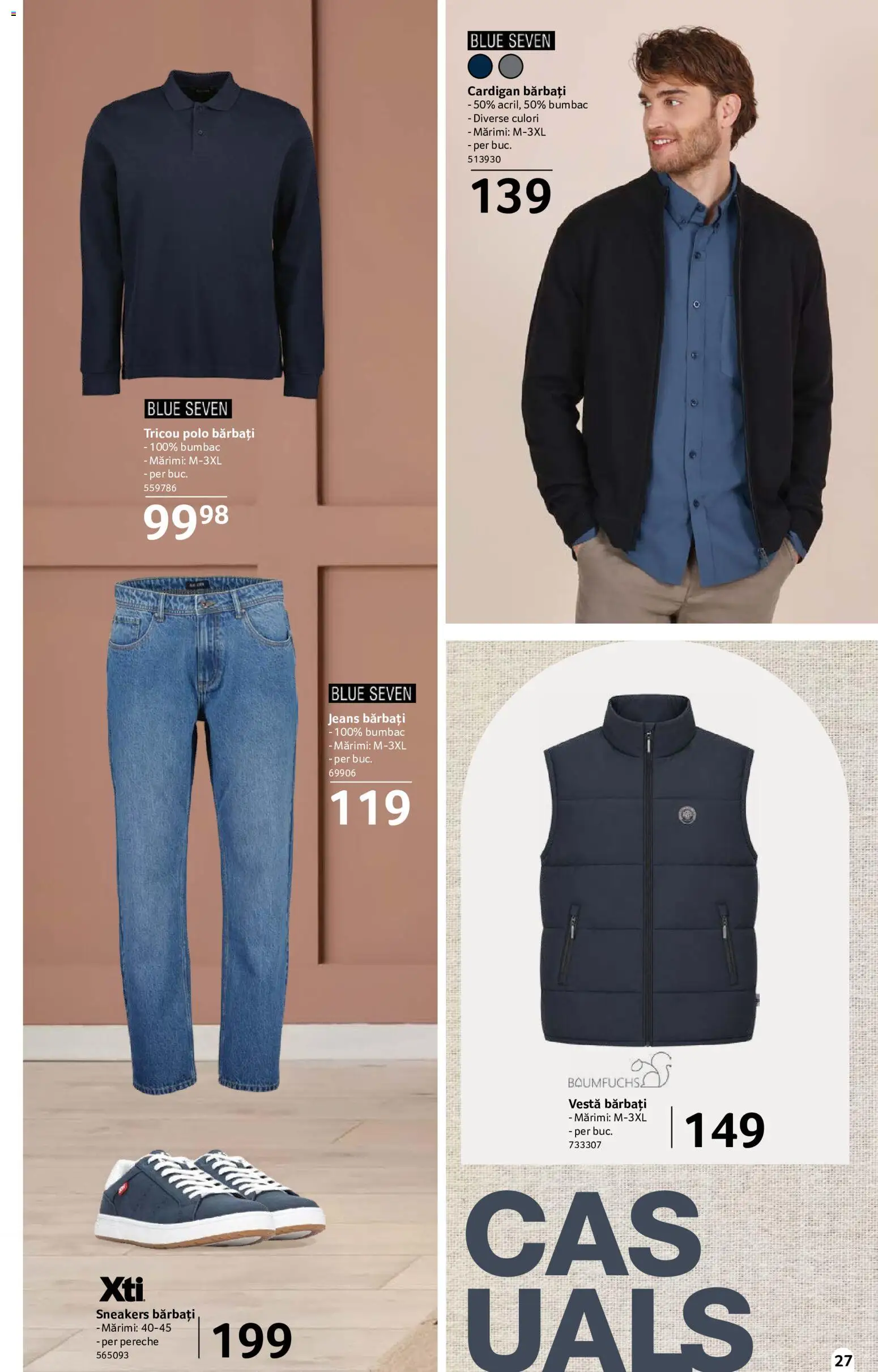 Catalog Selgros 18 Septembrie - 14 Octombrie 2026 | Pagina 27 | Produse: Cardigan, Tricou, Vestă