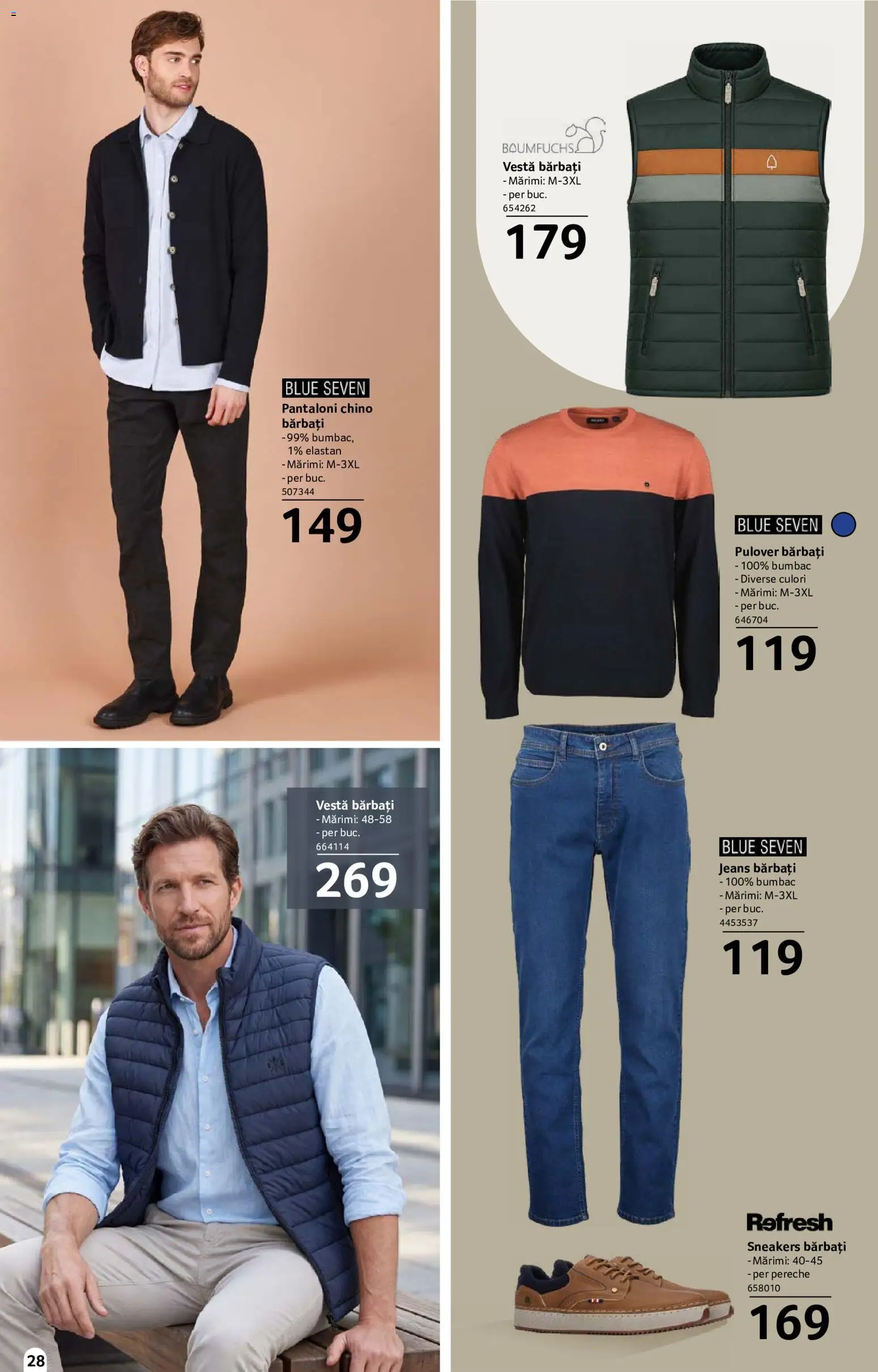 Catalog Selgros 18 Septembrie - 14 Octombrie 2026 | Pagina 28 | Produse: Pulover, Vestă, Pantaloni