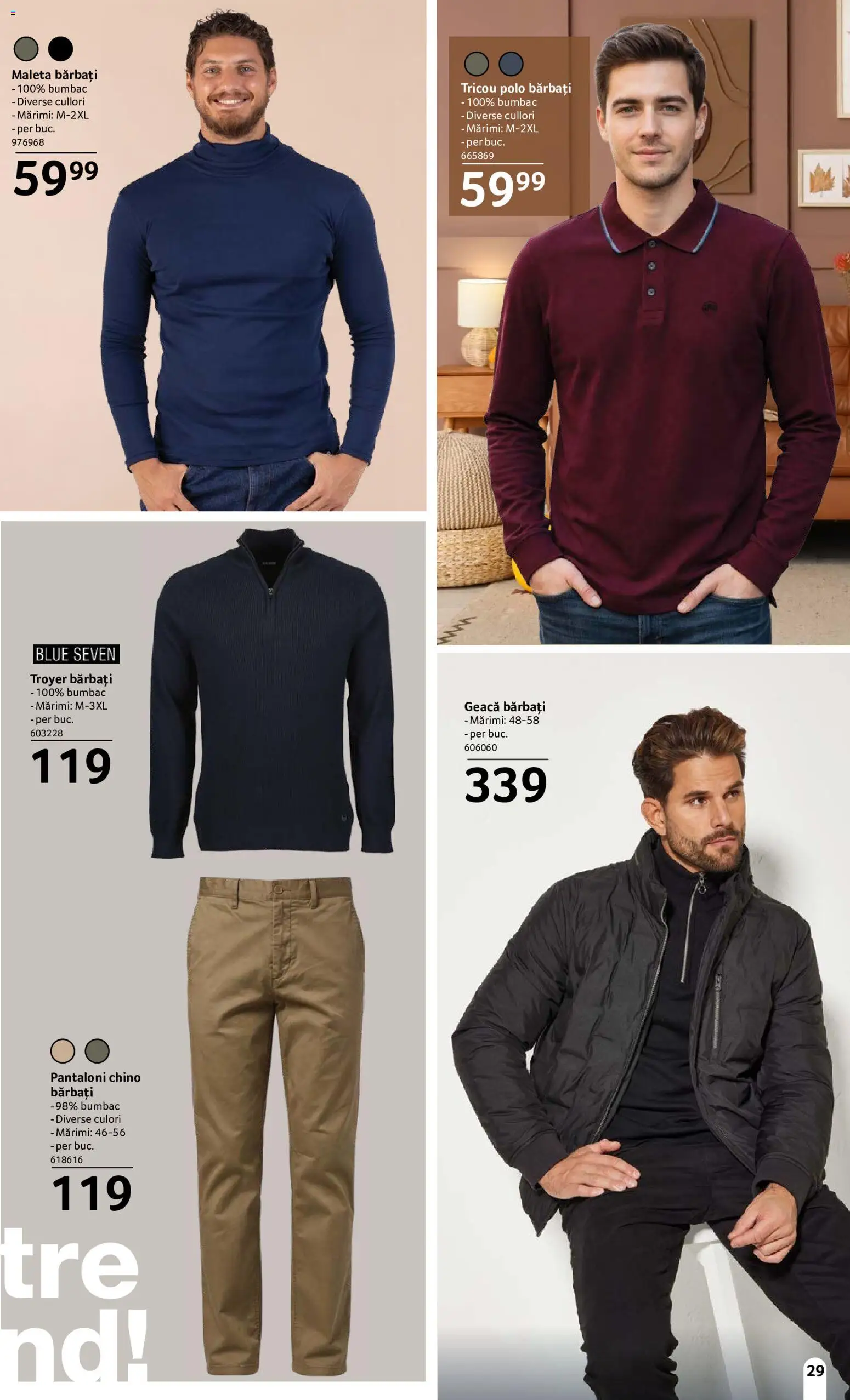Catalog Selgros 18 Septembrie - 14 Octombrie 2026 | Pagina 29 | Produse: Tricou, Geacă, Pantaloni