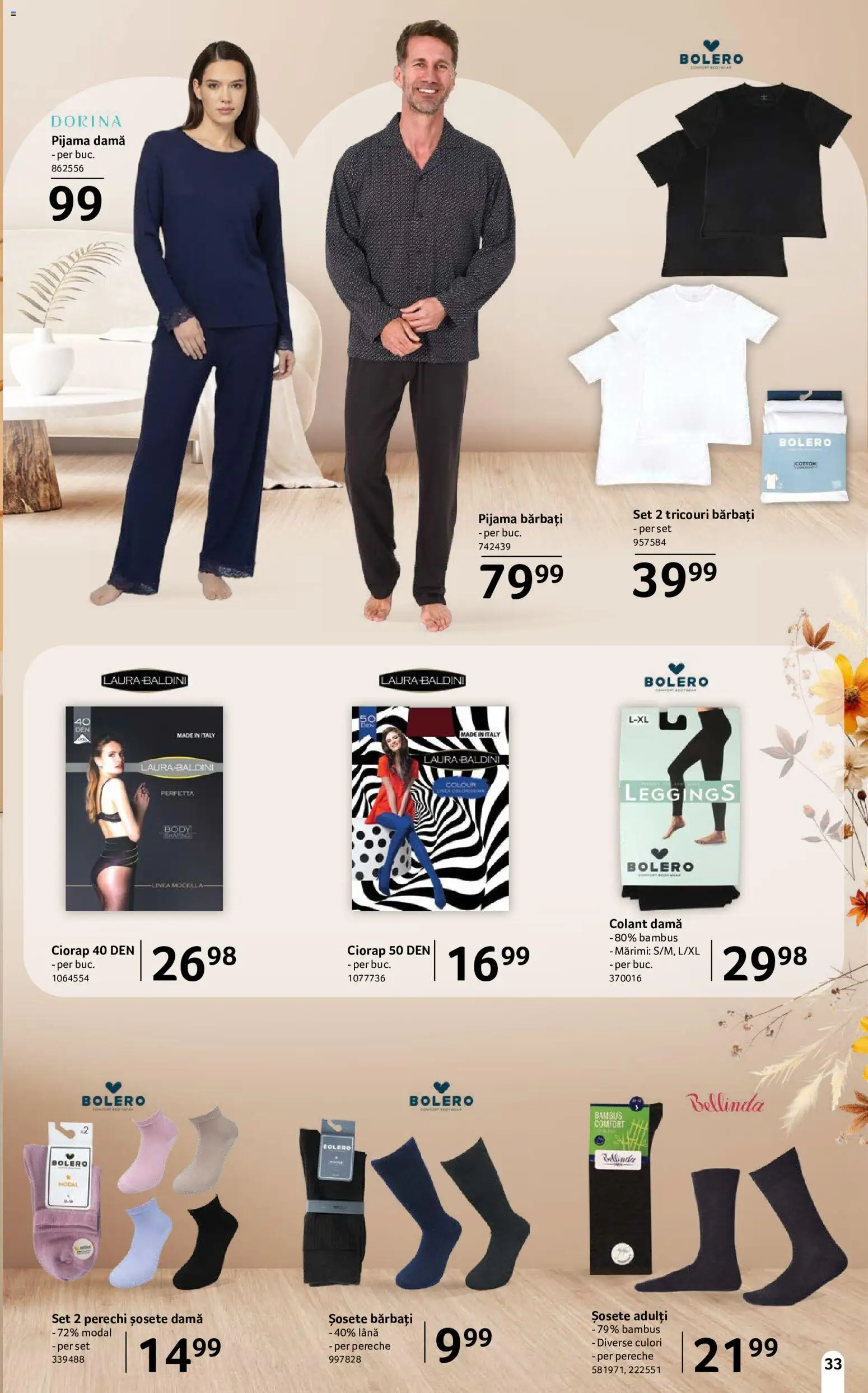 Catalog Selgros 18 Septembrie - 14 Octombrie 2026 | Pagina 33 | Produse: Body, Pijamă, Șosete