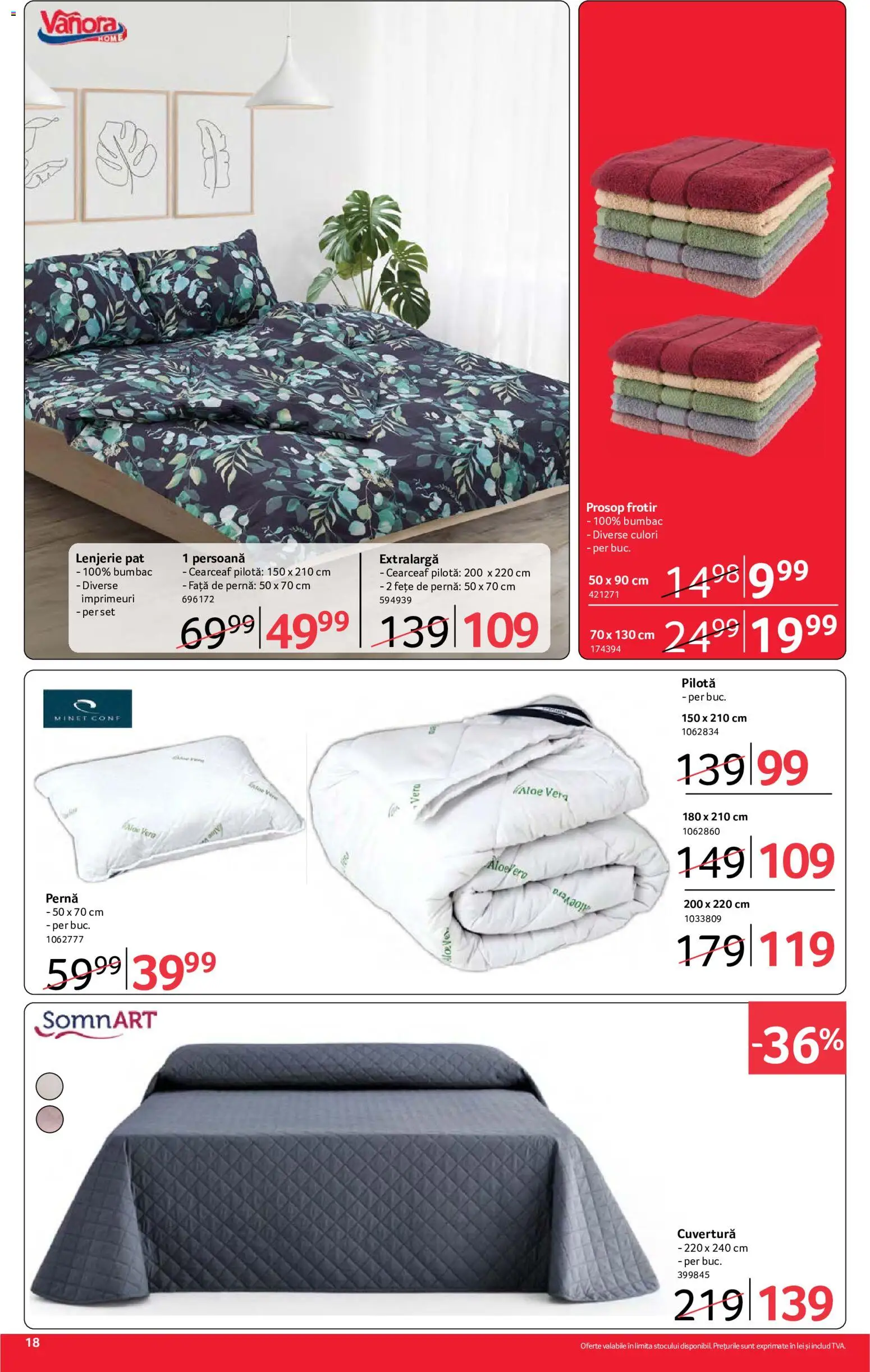 Catalog Selgros 18 - 30 Septembrie 2026 | Pagina 18 | Produse: Pernă, Față de pernă, Lenjerie pat, Fete de perna