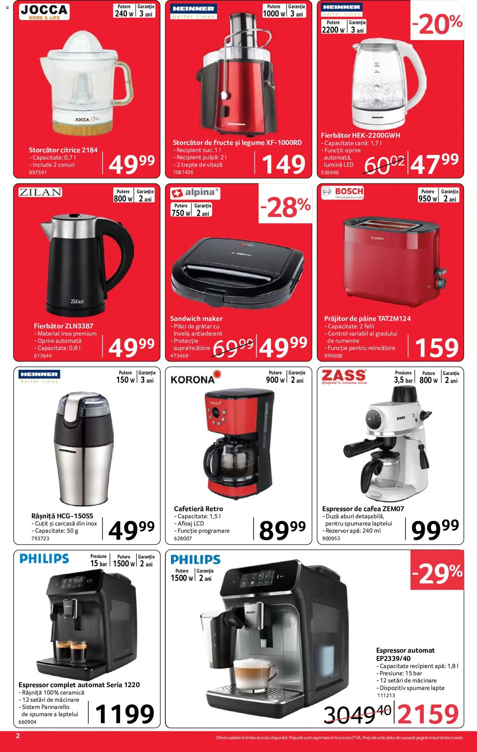 Catalog Selgros 18 - 30 Septembrie 2026 | Pagina 2 | Produse: Cafetieră, Storcător, Lapte, Apă