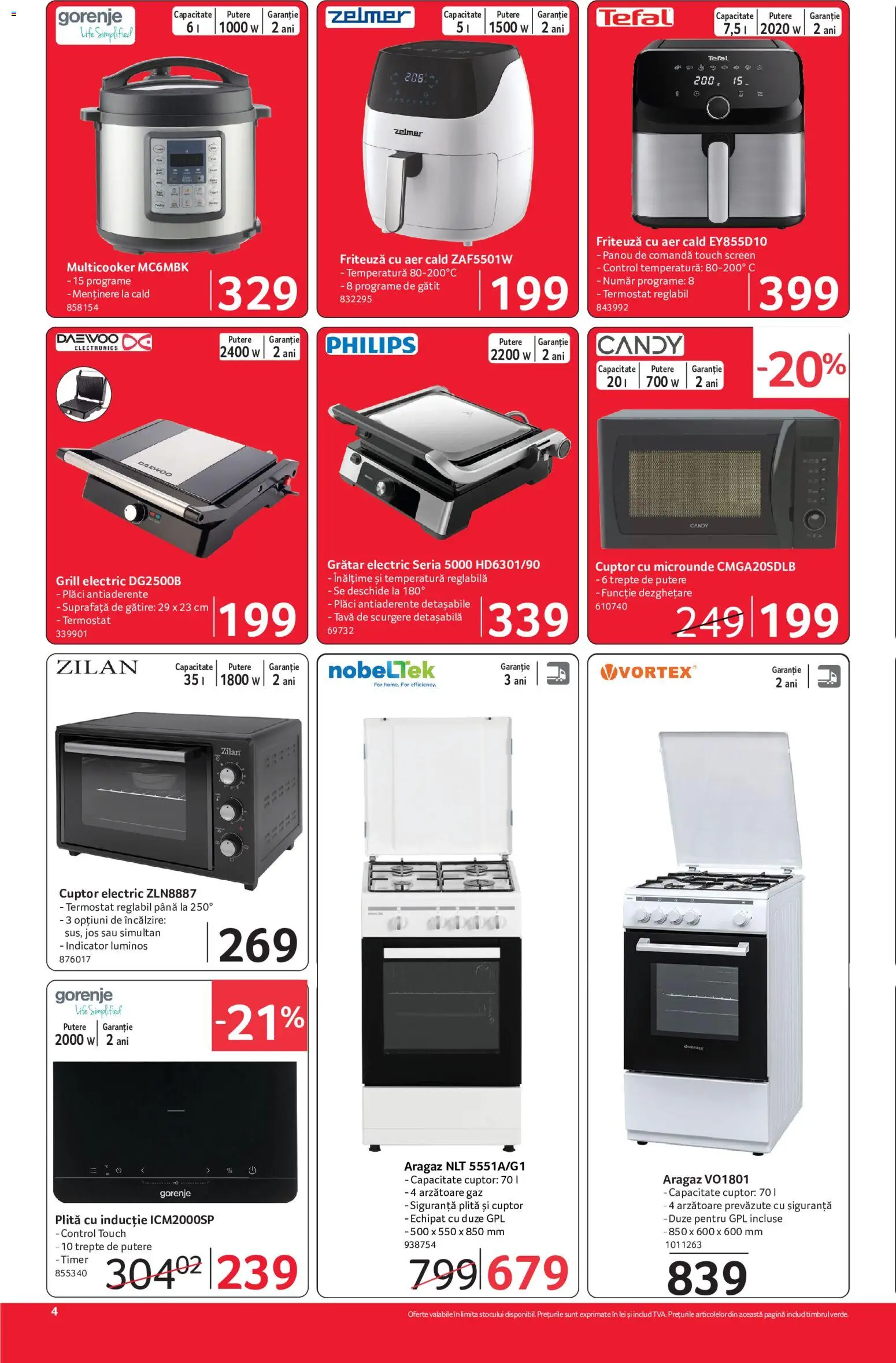 Catalog Selgros 18 - 30 Septembrie 2026 | Pagina 4 | Produse: Friteuza cu aer cald, Cuptor Cu Microunde, Aragaz, Friteuză