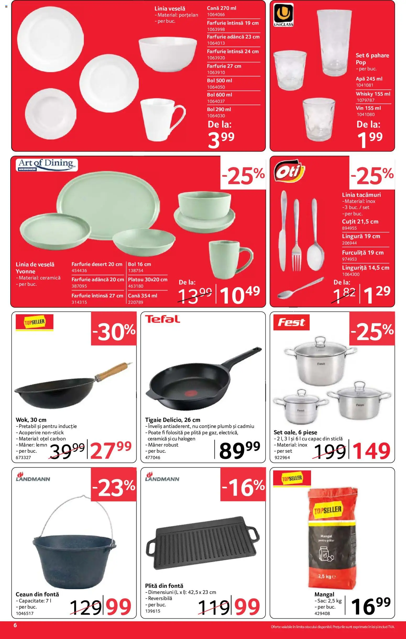 Catalog Selgros 18 - 30 Septembrie 2026 | Pagina 6 | Produse: Plită, Tigaie, Bol, Apă