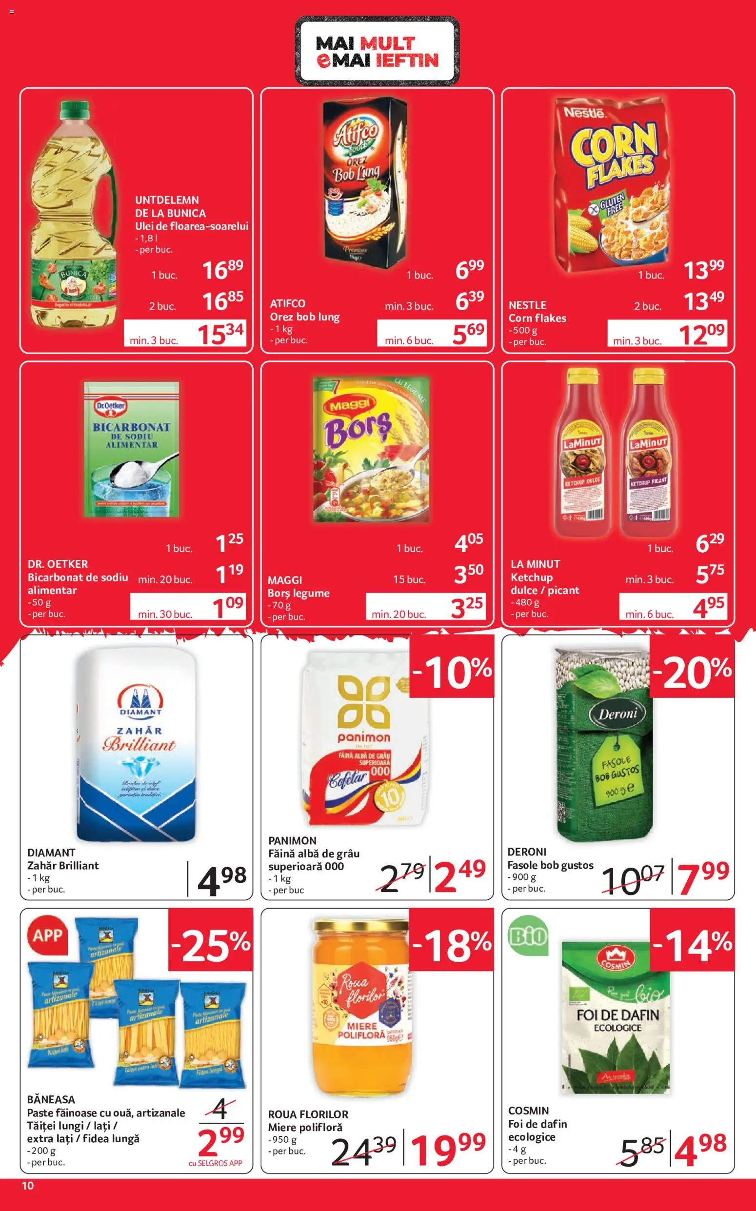 Catalog Selgros 18 - 30 Septembrie 2026 | Pagina 10 | Produse: Alba, Miere polifloră, Paste, Legume