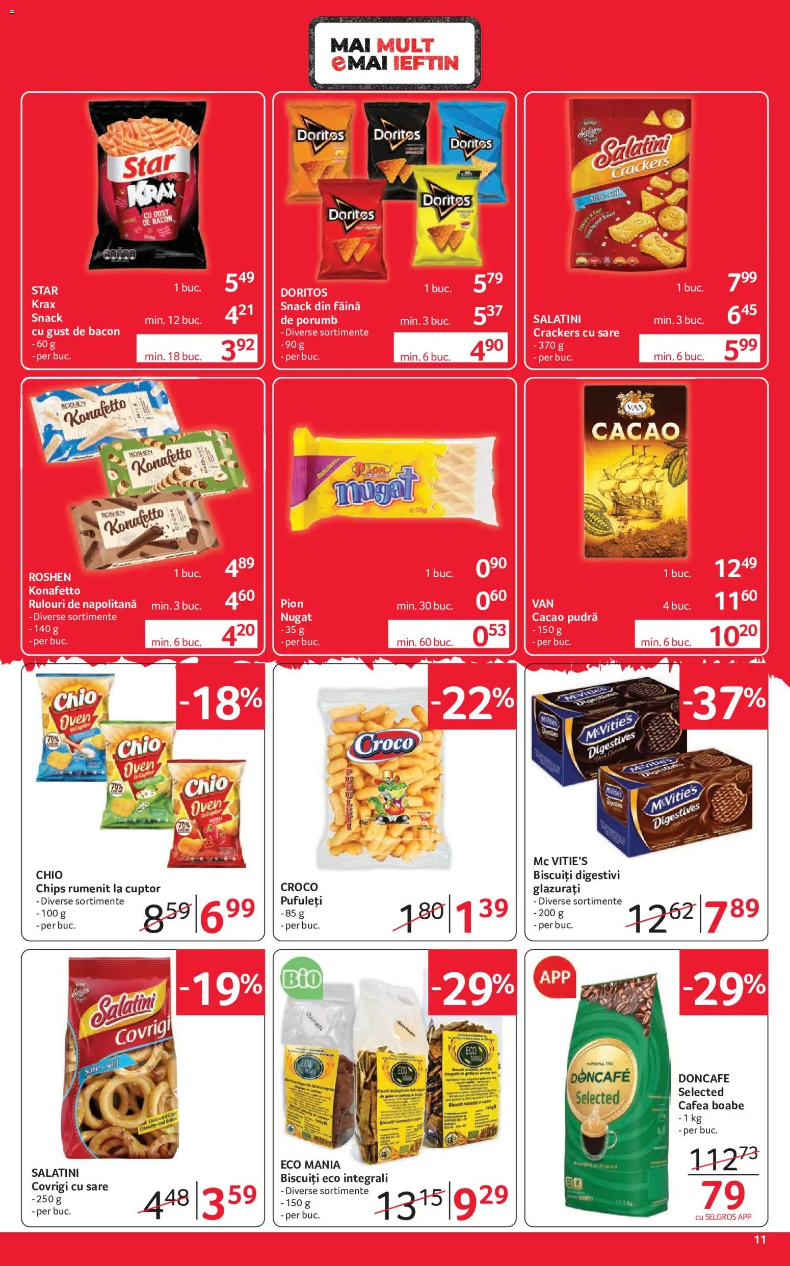 Catalog Selgros 18 - 30 Septembrie 2026 | Pagina 11 | Produse: Doncafe, Cafea, Făină, Biscuiți