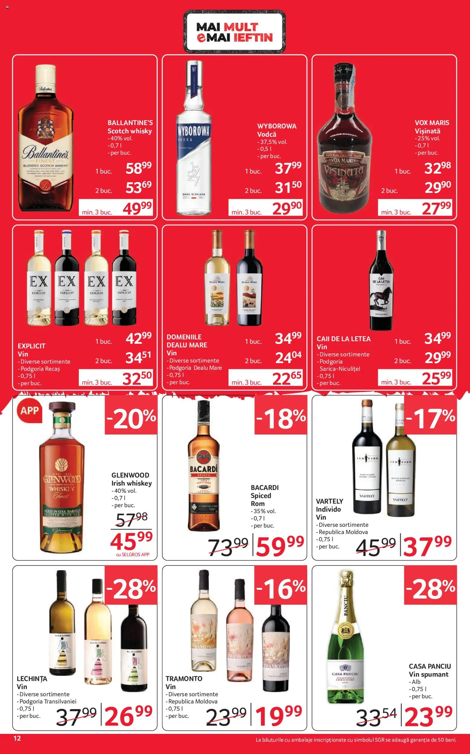 Catalog Selgros 18 - 30 Septembrie 2026 | Pagina 12 | Produse: Vodca, Scotch Whisky, Vin spumant, Whiskey