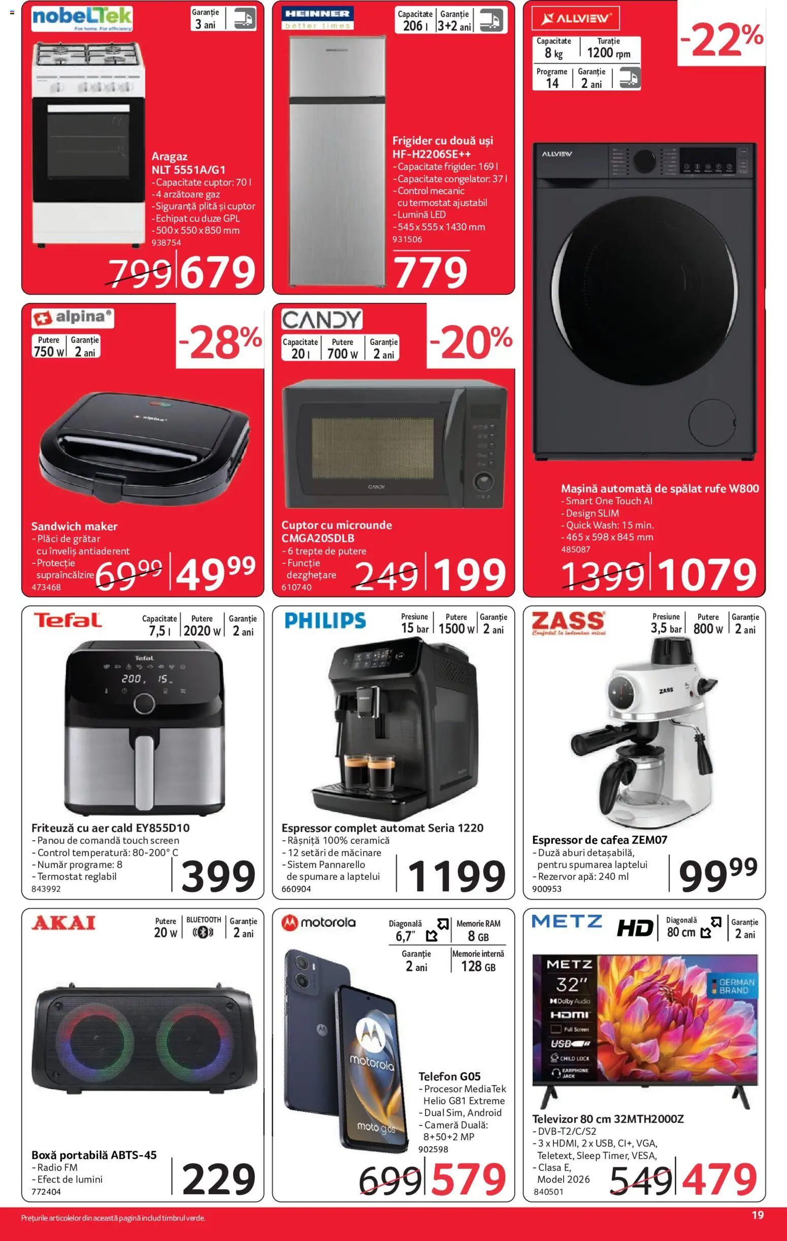 Catalog Selgros 18 - 30 Septembrie 2026 | Pagina 19 | Produse: Audio, Frigider, Cuptor Cu Microunde, Grătar