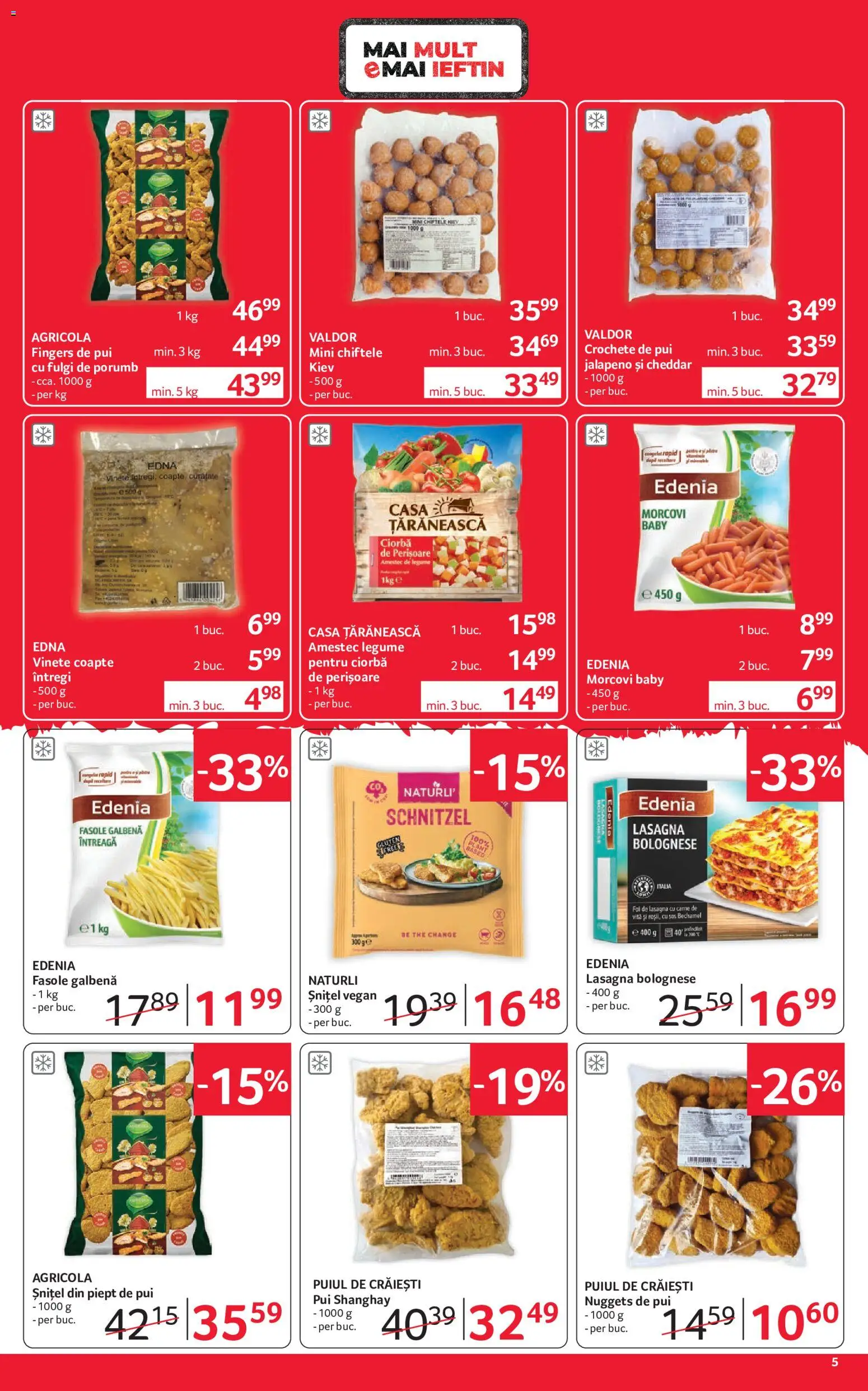 Catalog Selgros 18 - 30 Septembrie 2026 | Pagina 5 | Produse: Lasagna, Fulgi, Chiftele, Legume