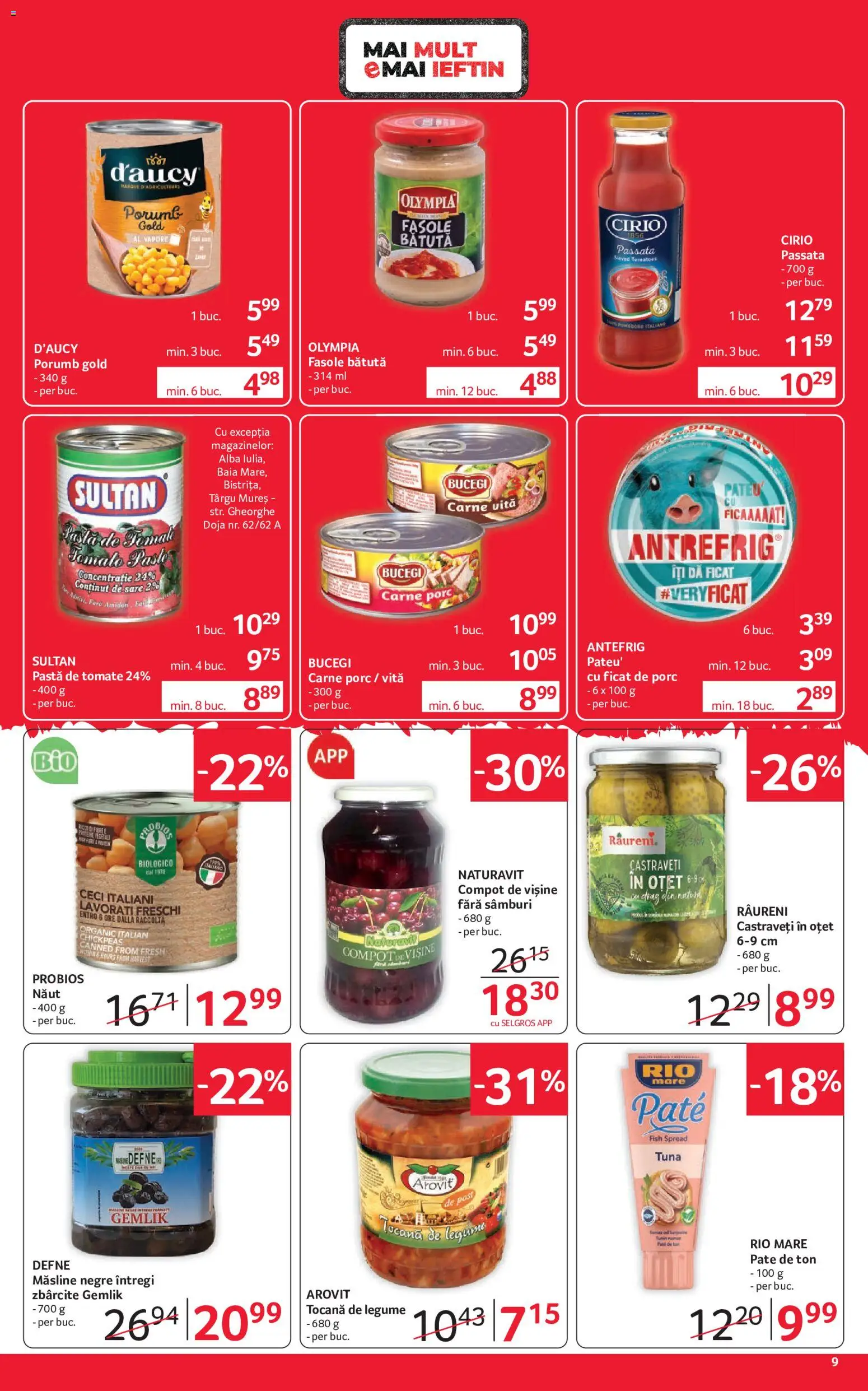 Catalog Selgros 18 - 30 Septembrie 2026 | Pagina 9 | Produse: Vită, Masline negre, Castraveți, Legume