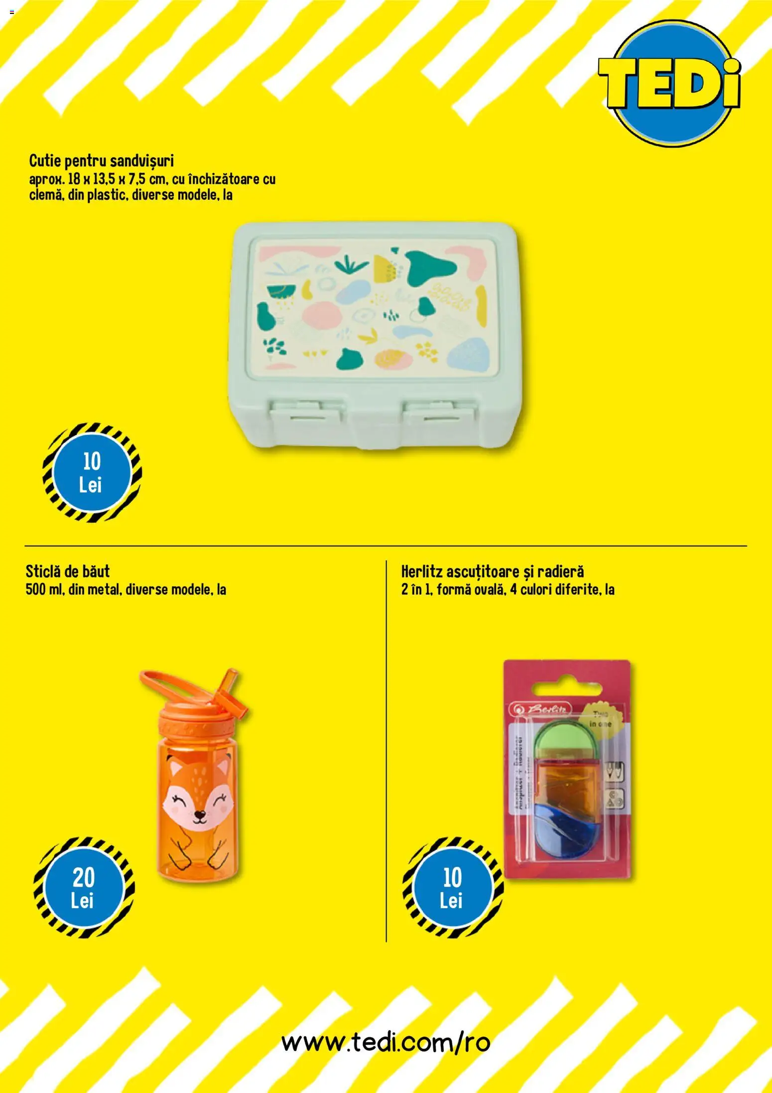 Catalog TEDi 21 Septembrie - 3 Octombrie 2026 | Pagina 2 | Produse: Ascuțitoare, Cutie