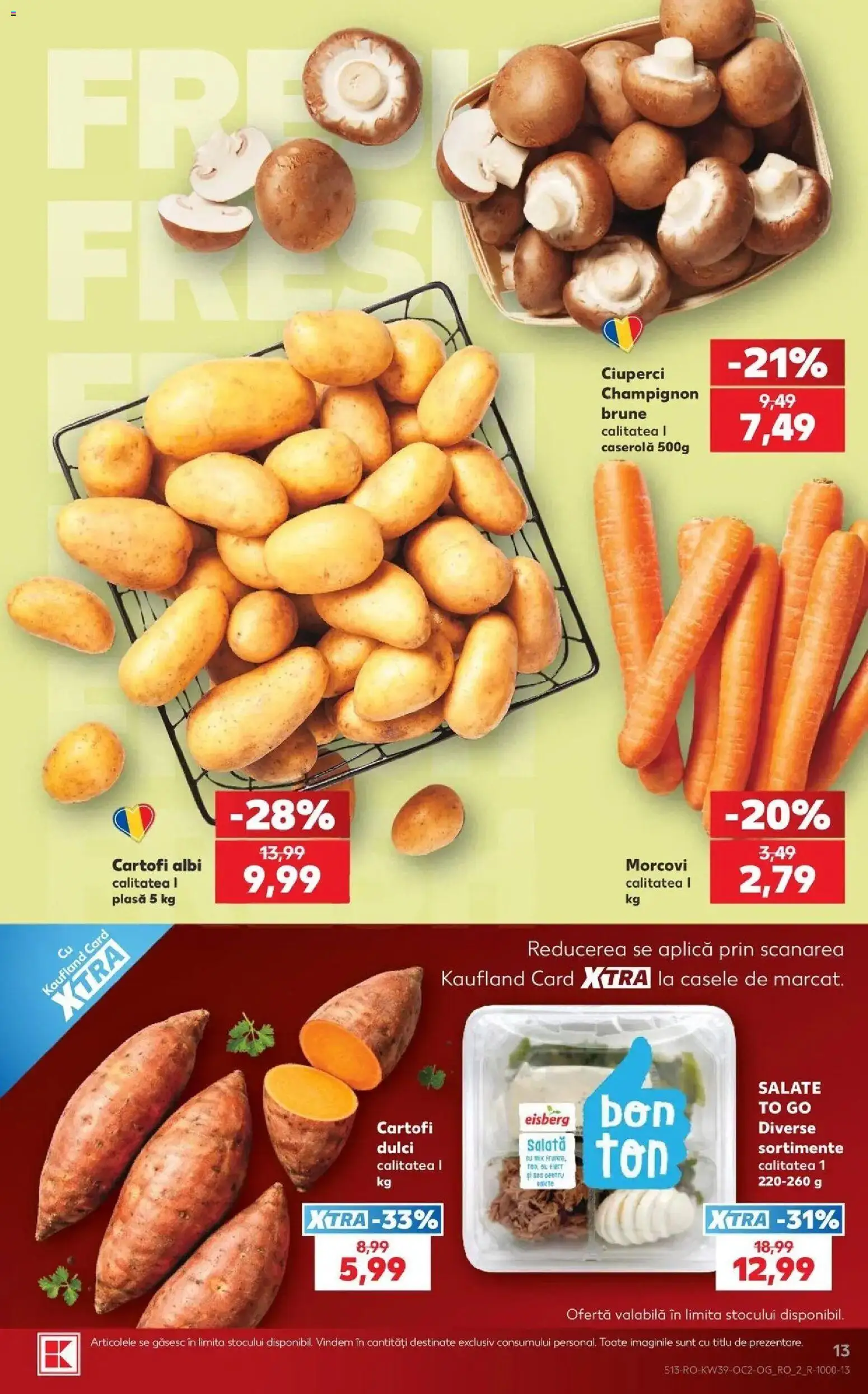 Catalog Kaufland 23 - 28 Septembrie 2026 | Pagina 13 | Produse: Caserola, Aplică, Ciuperci, Salată