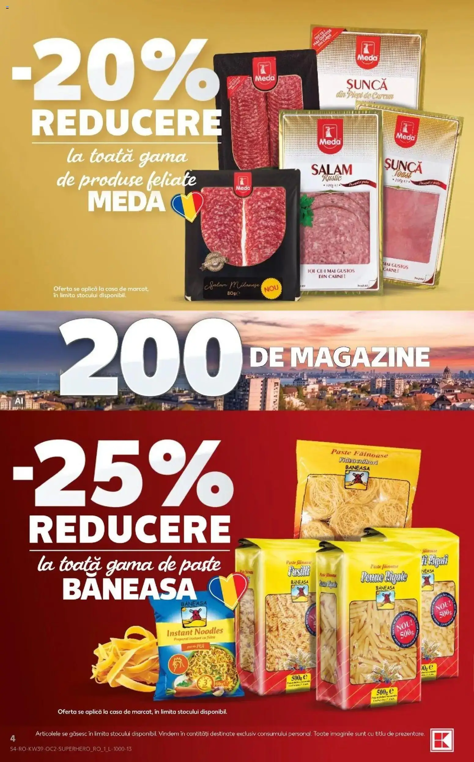 Catalog Kaufland 23 - 28 Septembrie 2026 | Pagina 4 | Produse: Aplică, Salam, Șuncă, Noodles