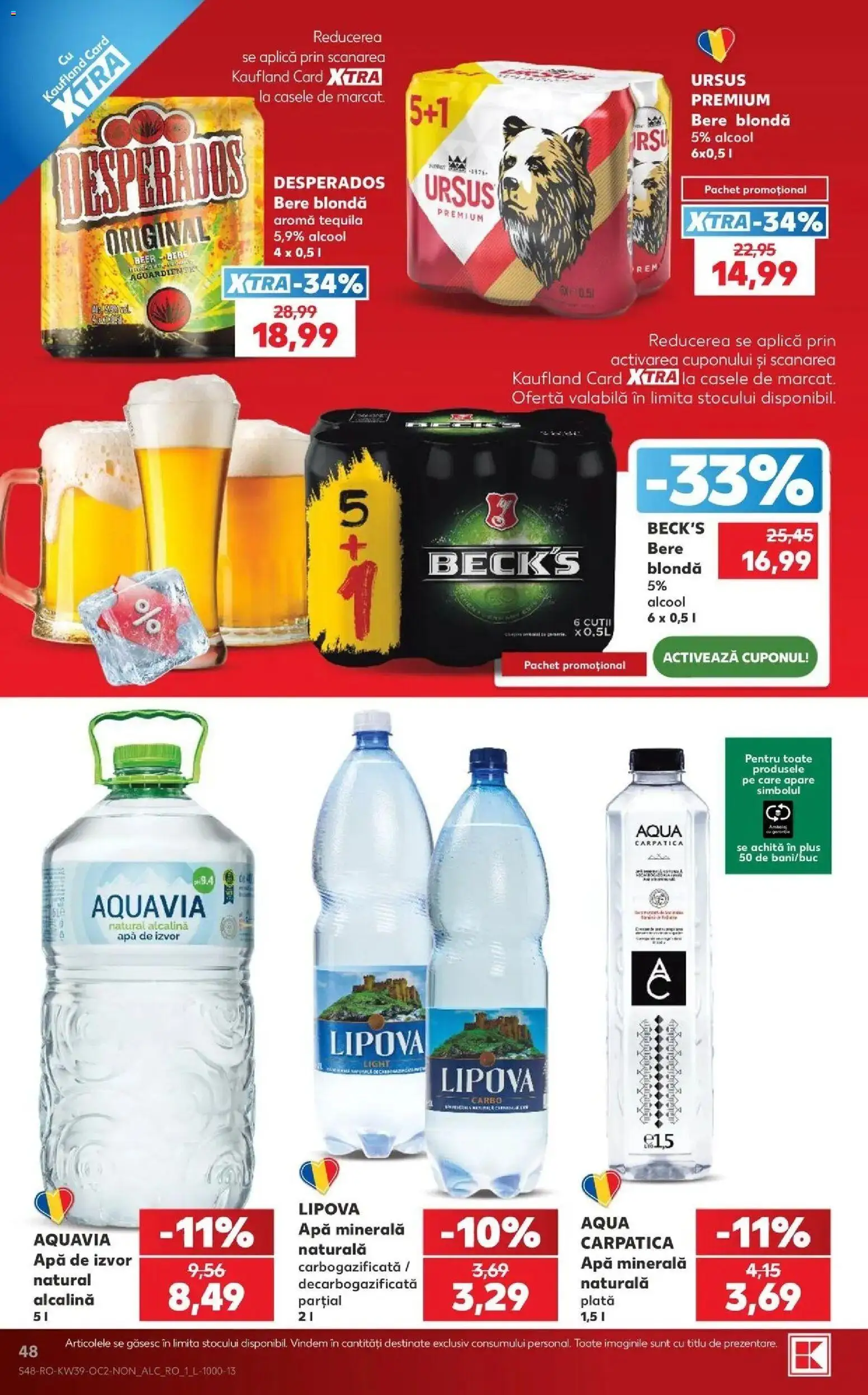 Catalog Kaufland 23 - 28 Septembrie 2026 | Pagina 48 | Produse: Desperados, Bere, Aqua, Plus