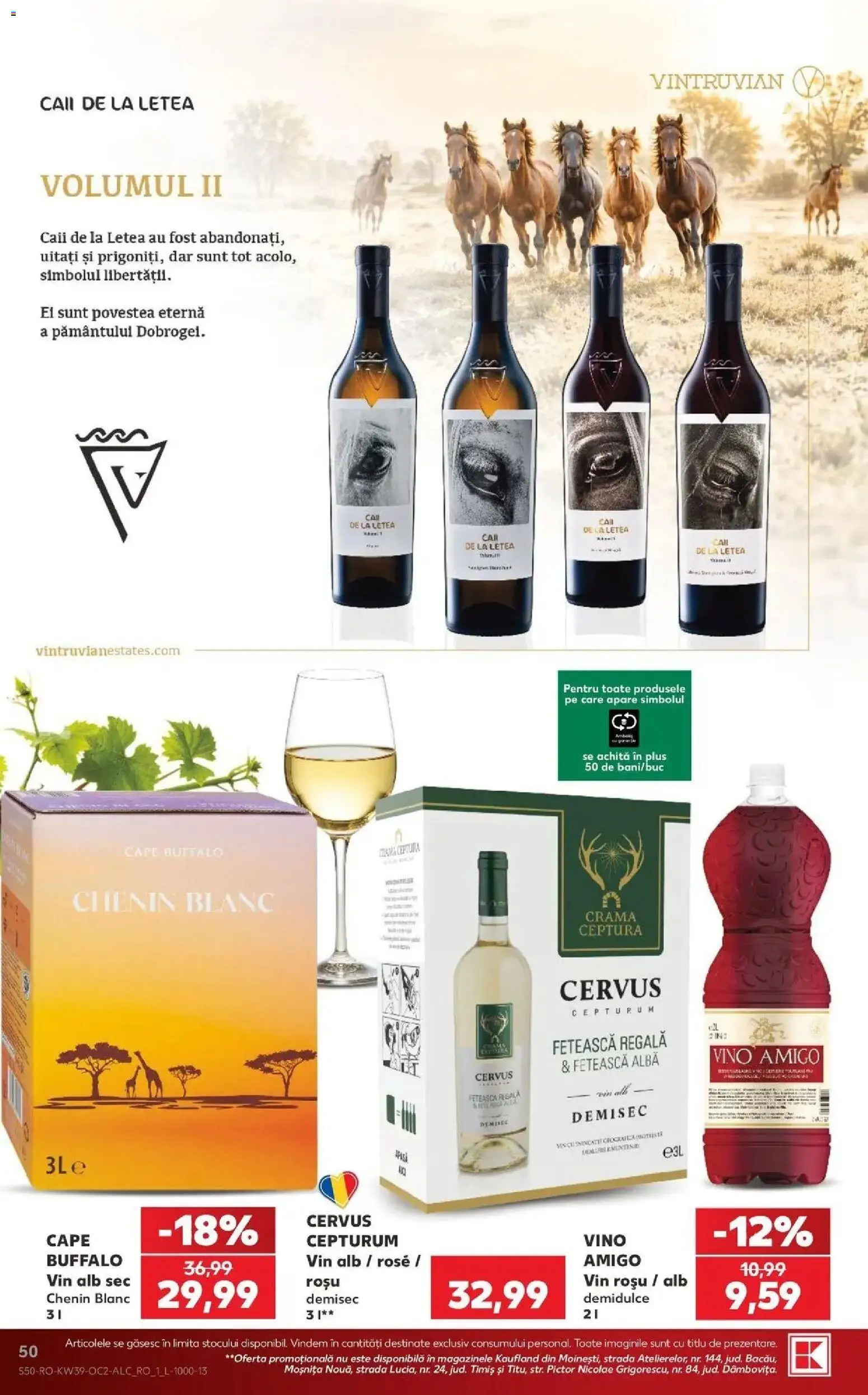 Catalog Kaufland 23 - 28 Septembrie 2026 | Pagina 50 | Produse: Vin rosu, Alba, Vin alb, Vin