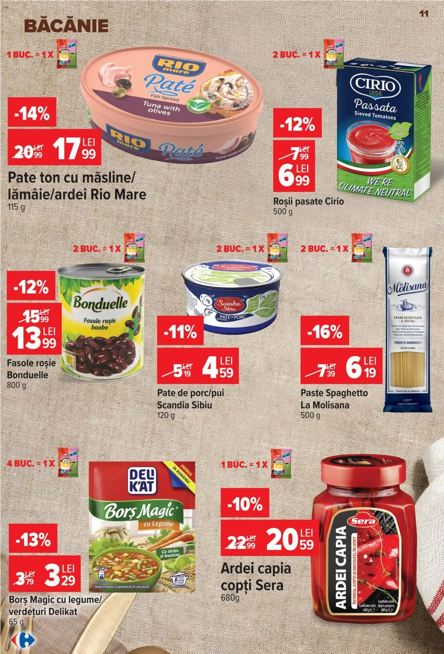 Catalog Carrefour 23 - 28 Septembrie 2026 | Pagina 11 | Produse: Borș, Ardei capia, Paste, Legume