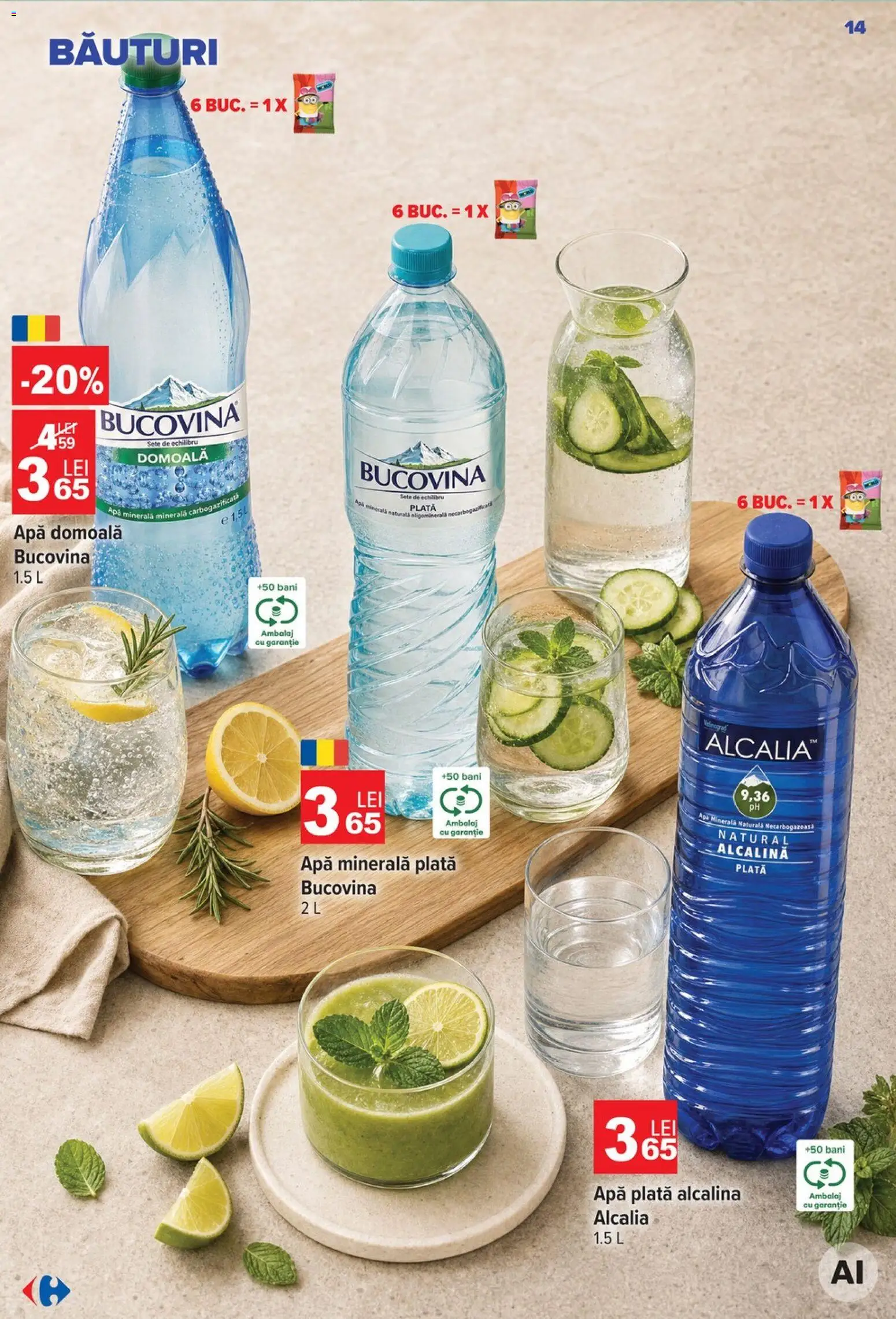 Catalog Carrefour 23 - 28 Septembrie 2026 | Pagina 14 | Produse: Apa minerala plata, Apa minerala, Apă, Alcalia