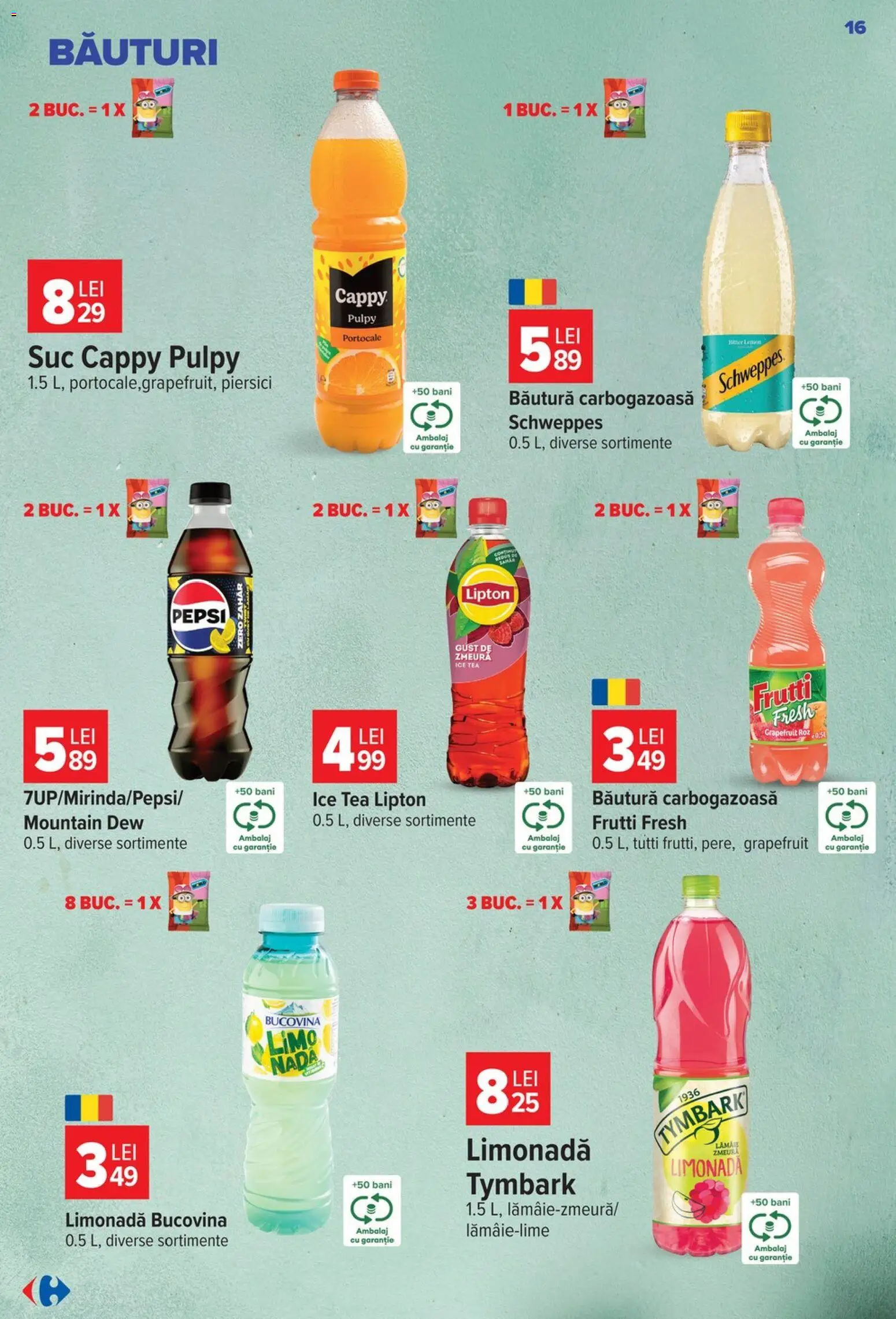 Catalog Carrefour 23 - 28 Septembrie 2026 | Pagina 16 | Produse: Pepsi, Suc, Piersici, Zahăr