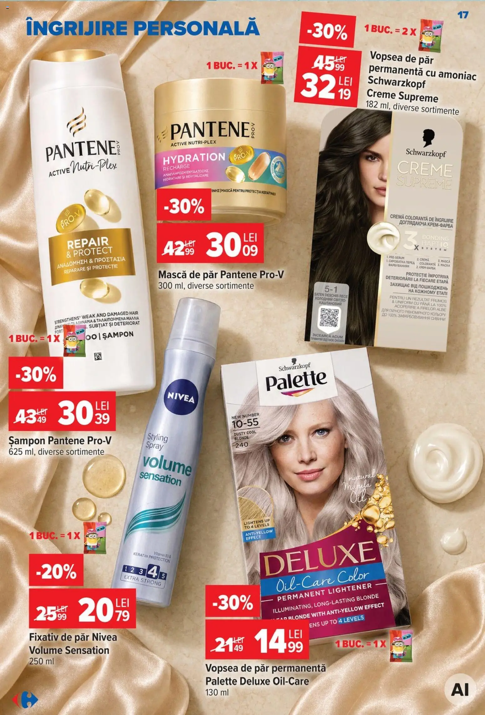 Catalog Carrefour 23 - 28 Septembrie 2026 | Pagina 17 | Produse: Active, Șampon, Mască de păr, Deluxe